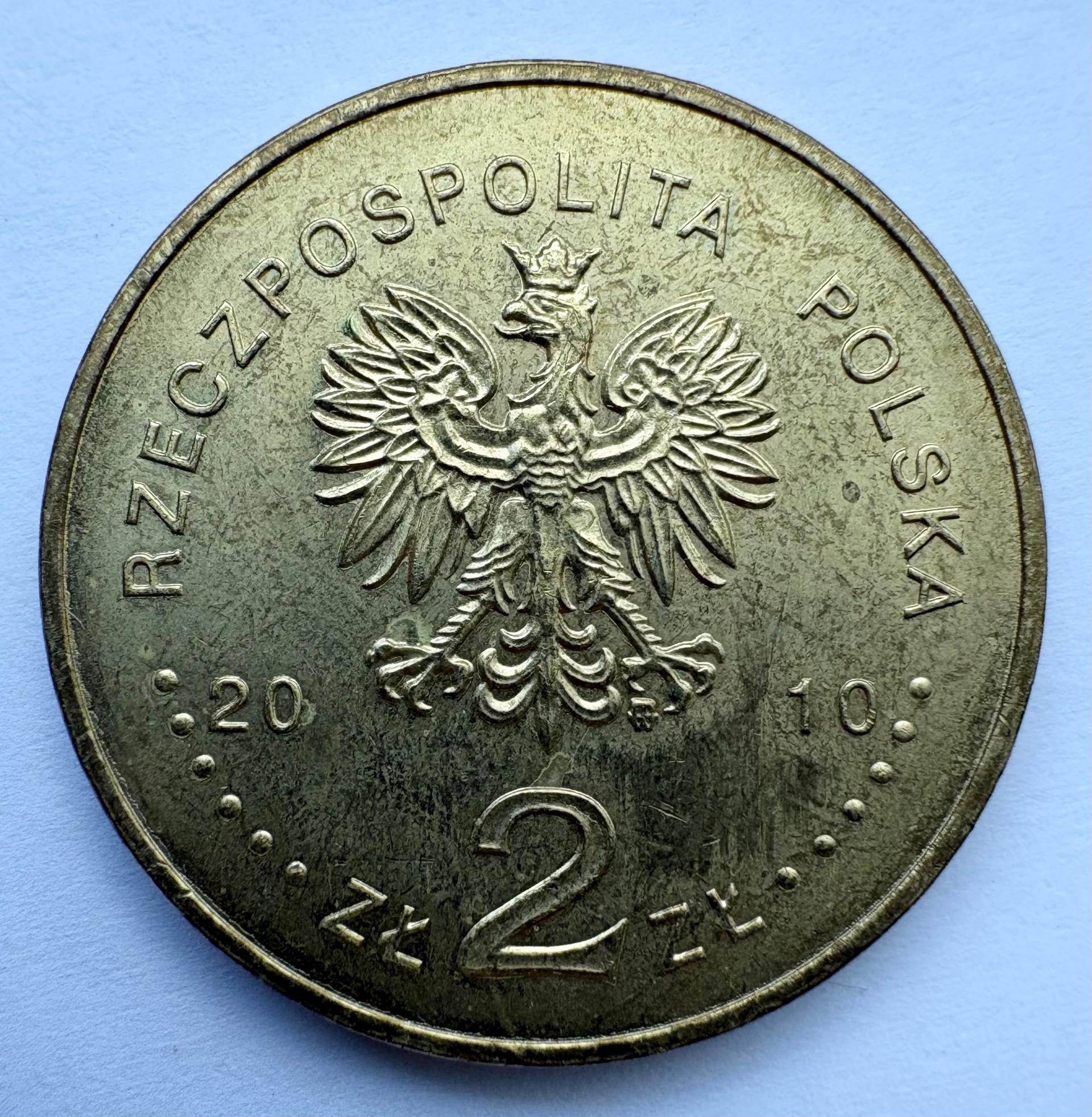 Lenkija 2 zlotai 2010