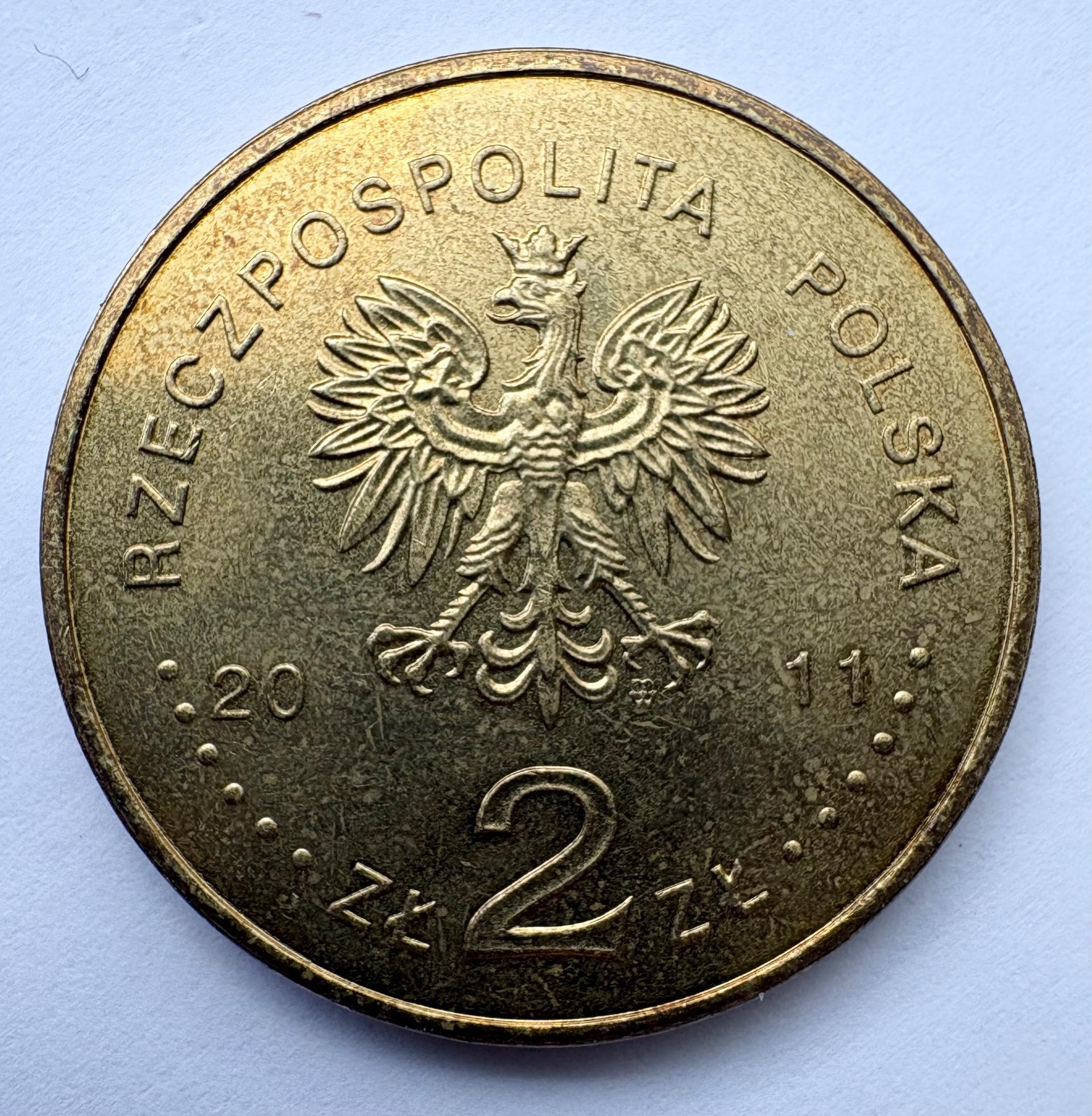 Lenkija 2 zlotai 2011