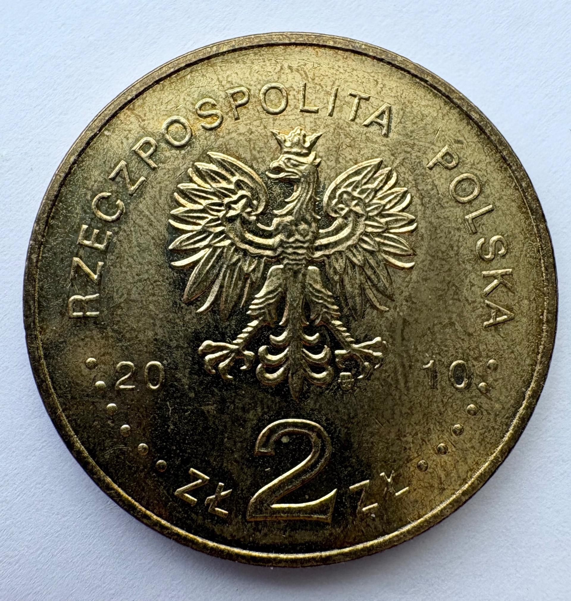Lenkija 2 zlotai 2010