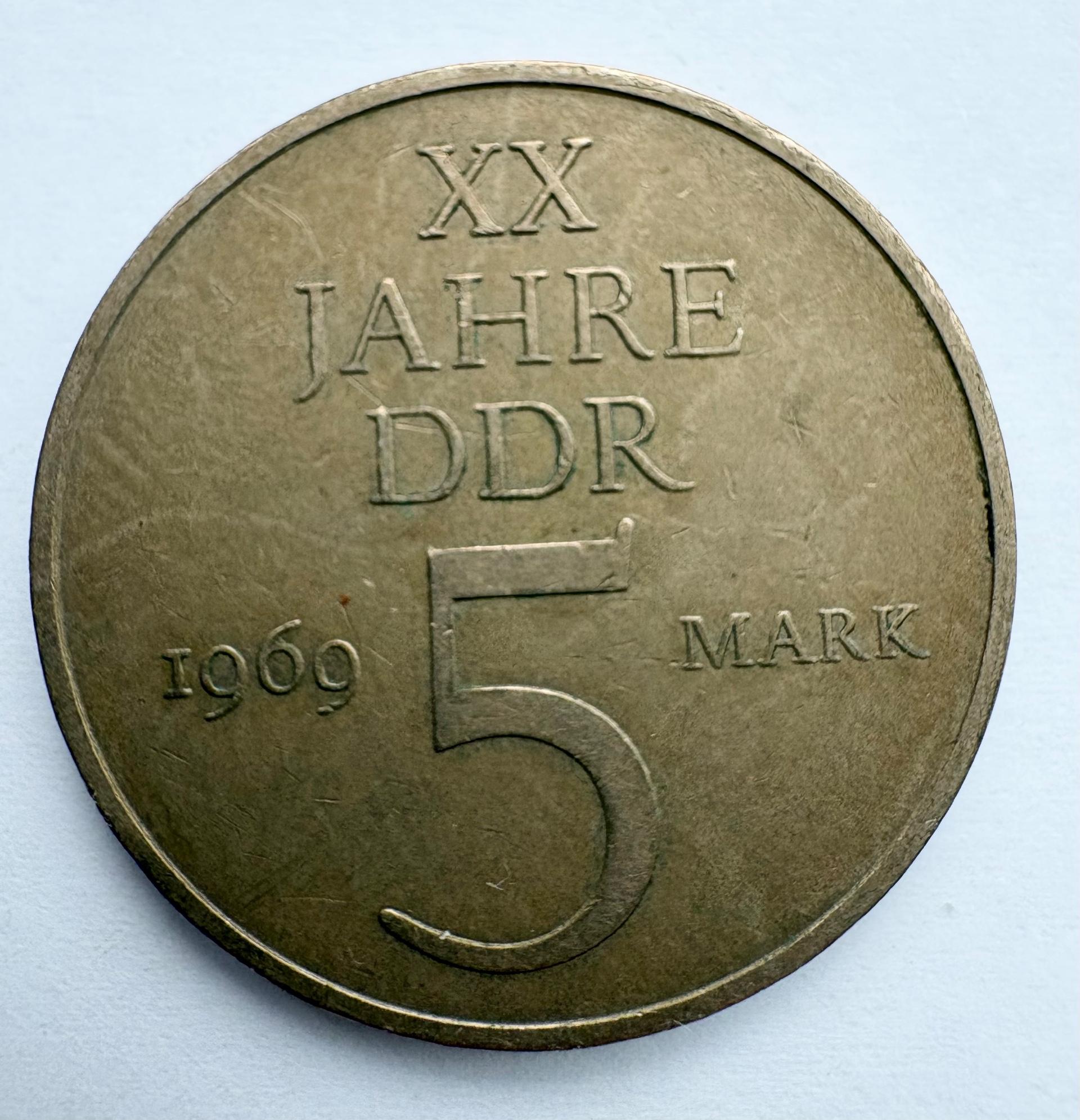 Vokietija 5 M 1969