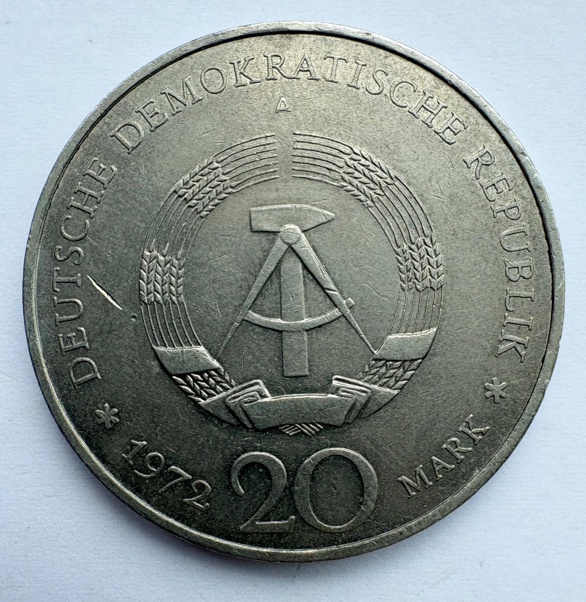 Vokietija 20 M 1972