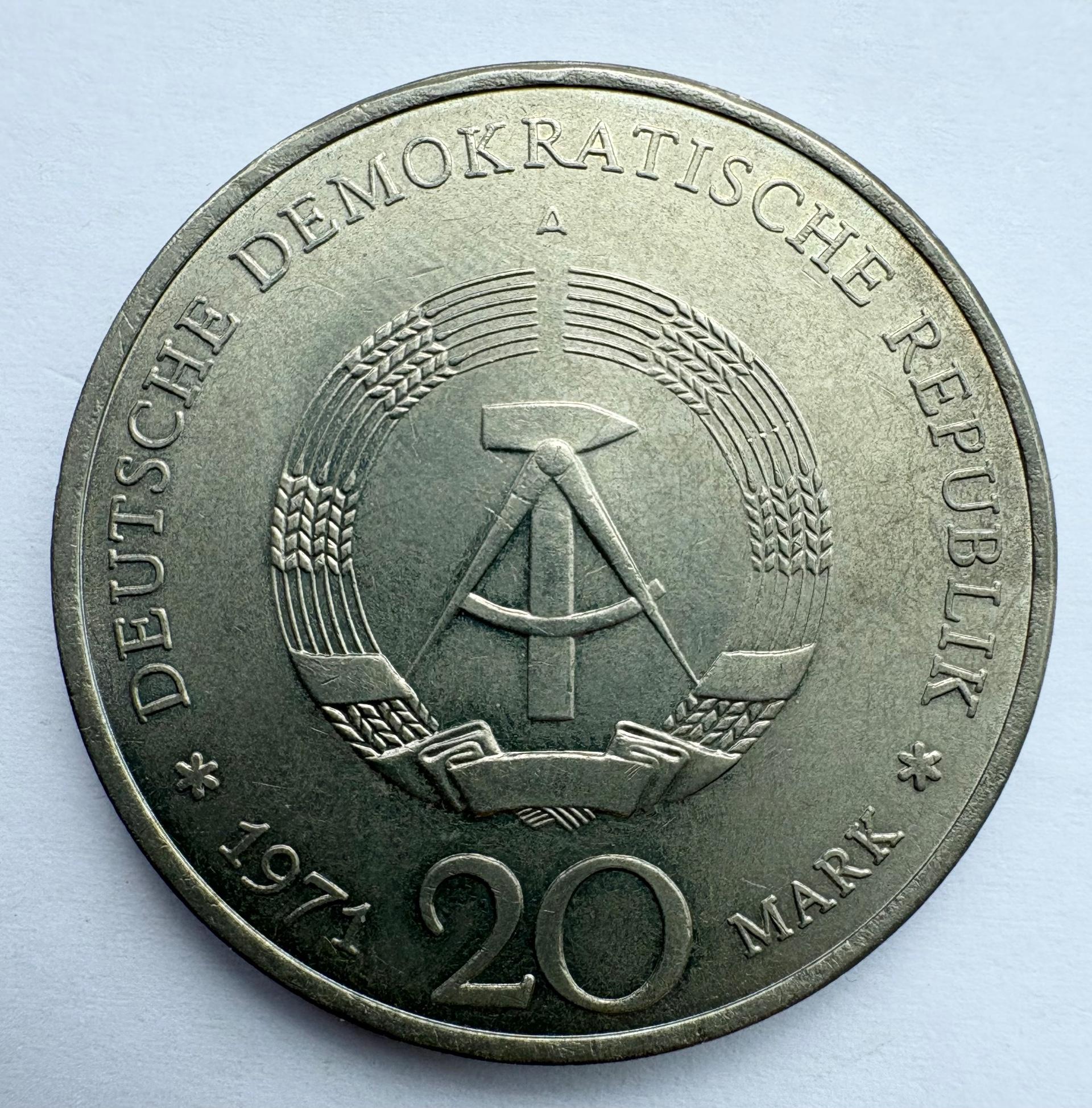 Vokietija 20 M 1971