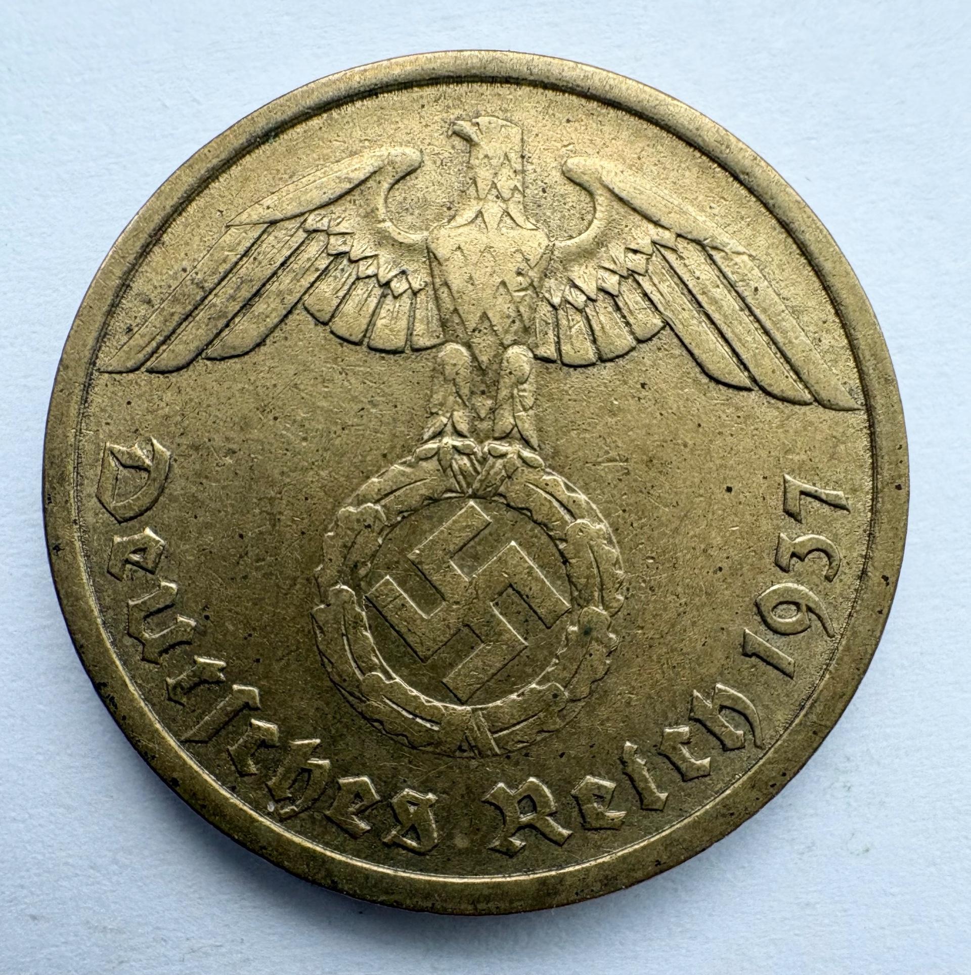 Vokietija 10 reichpfennig 1937 A