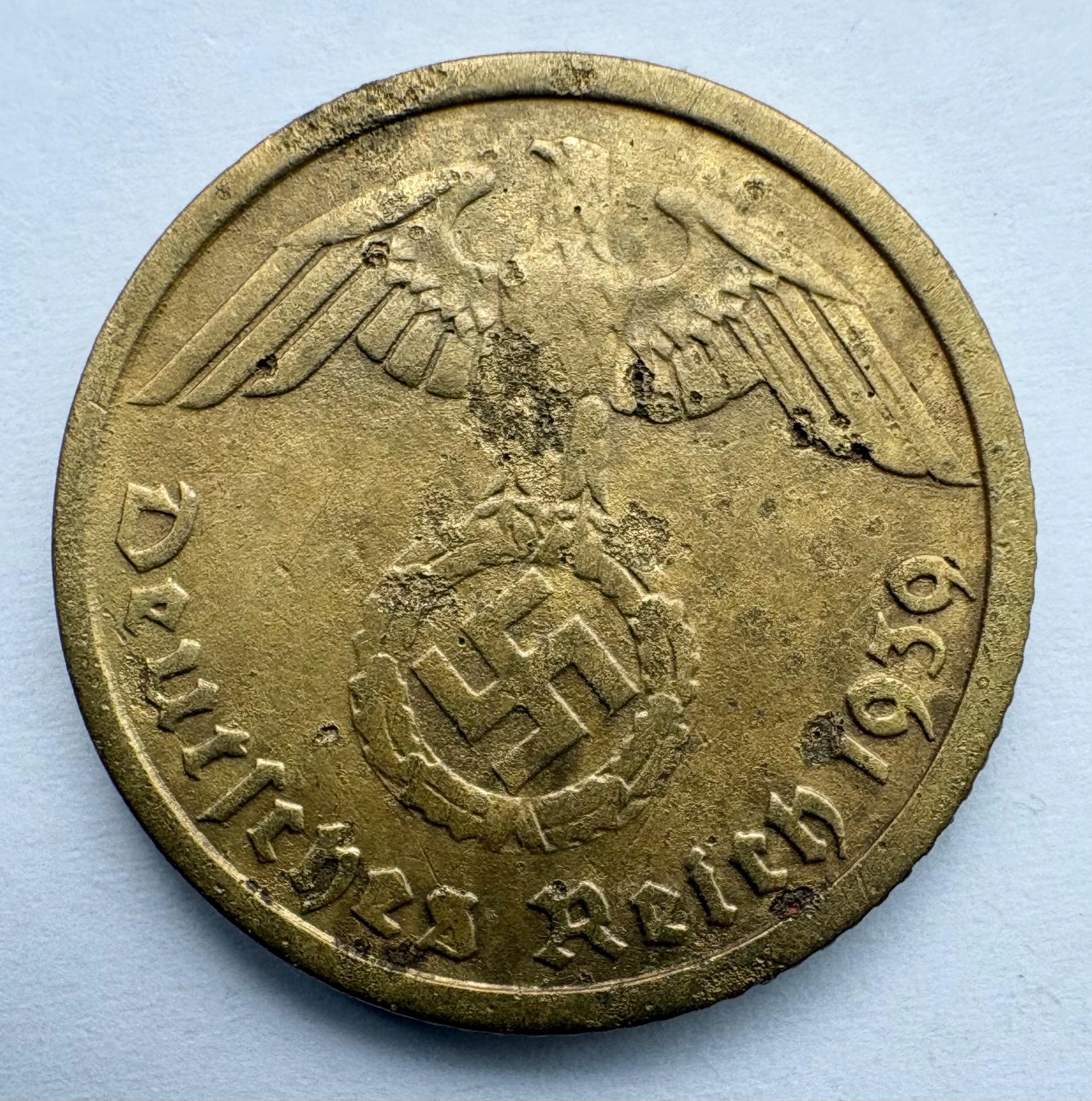 Vokietija 10 reichspfenning 1939 A
