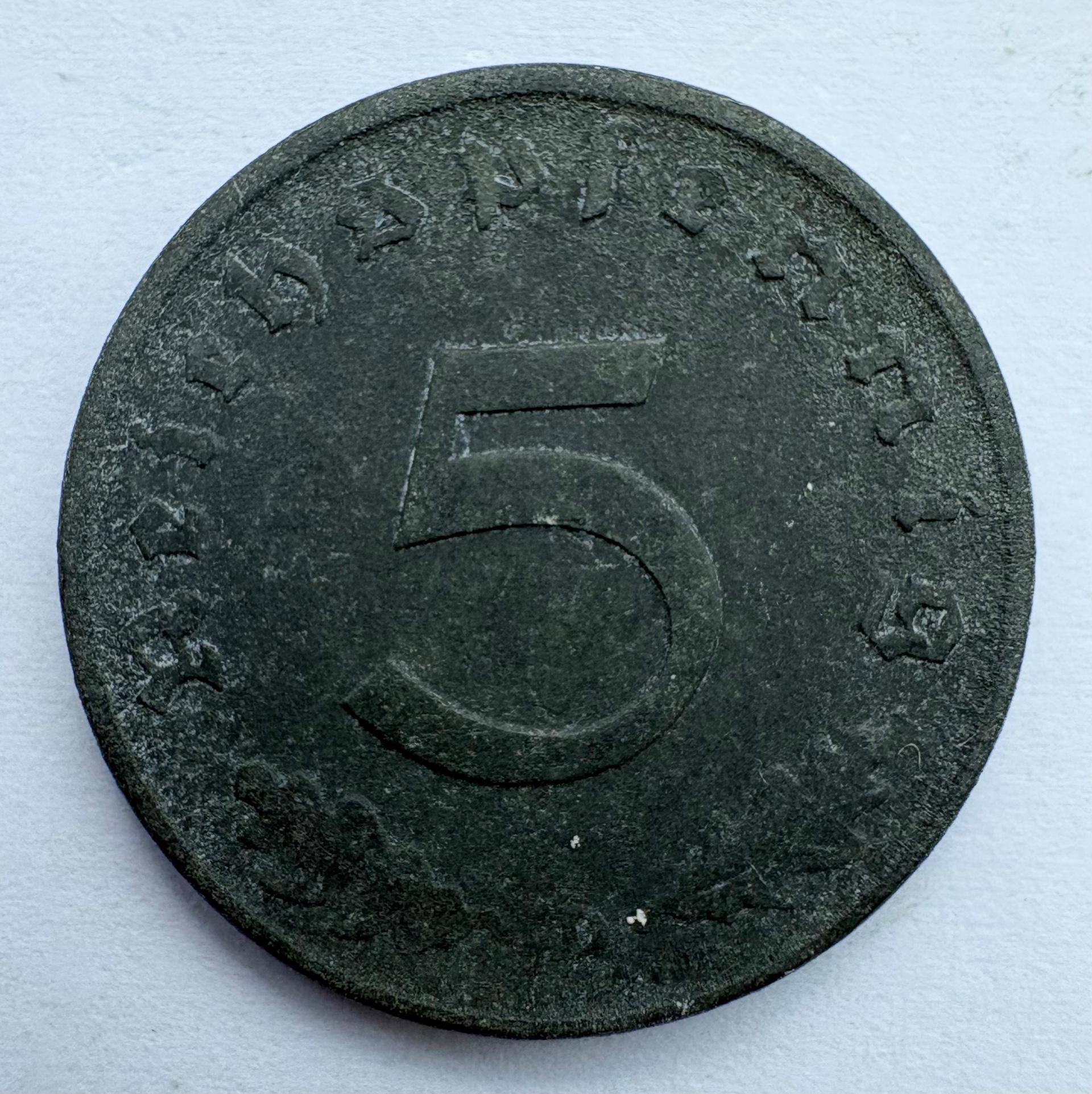 Vokietija 5 reichspfennig