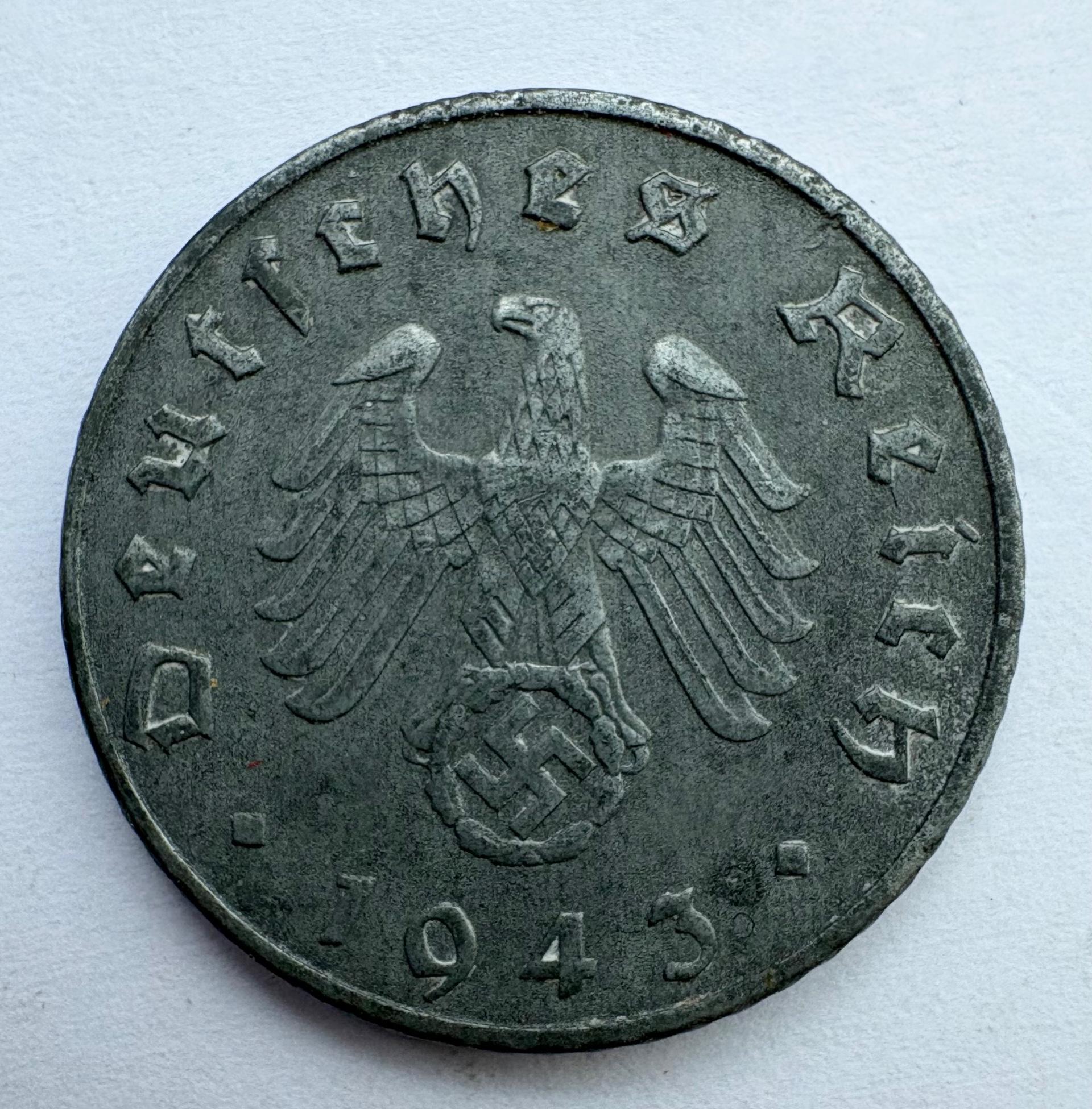Vokietija 5 pf 1943 F 