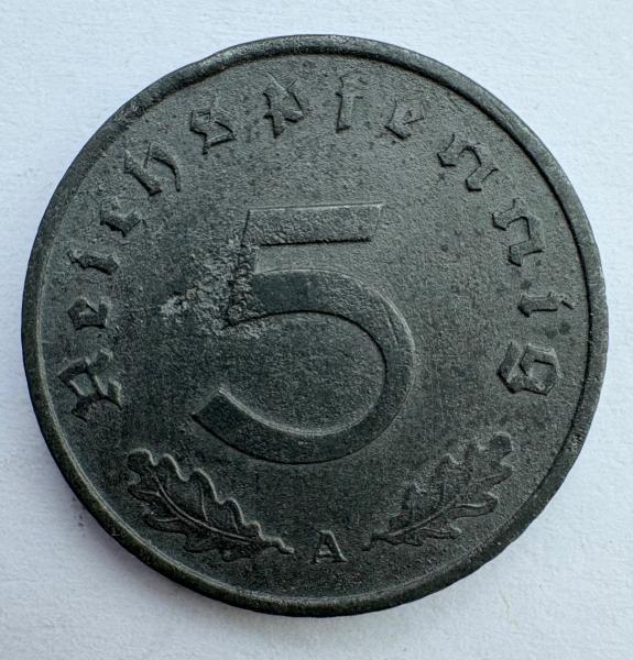 Vokietija 5 pf 1943 A