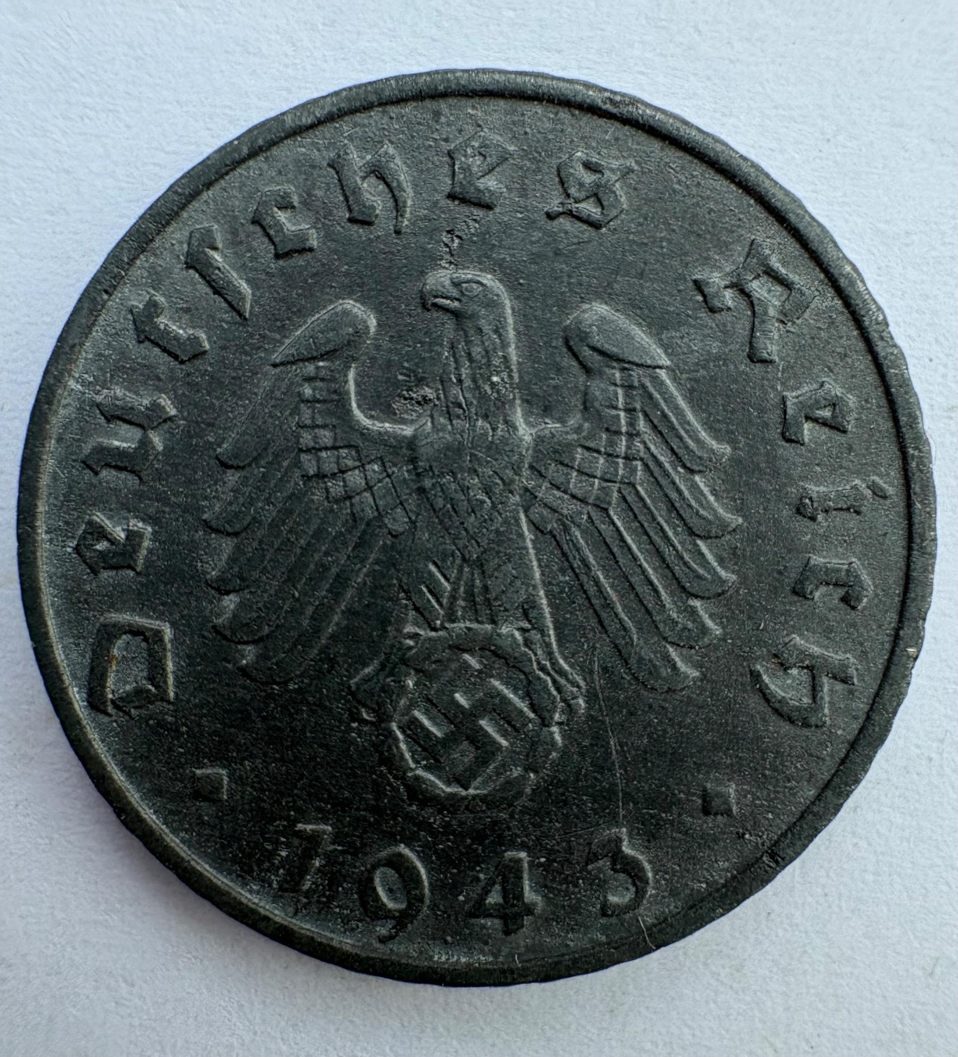 Vokietija 5 pf 1943 A