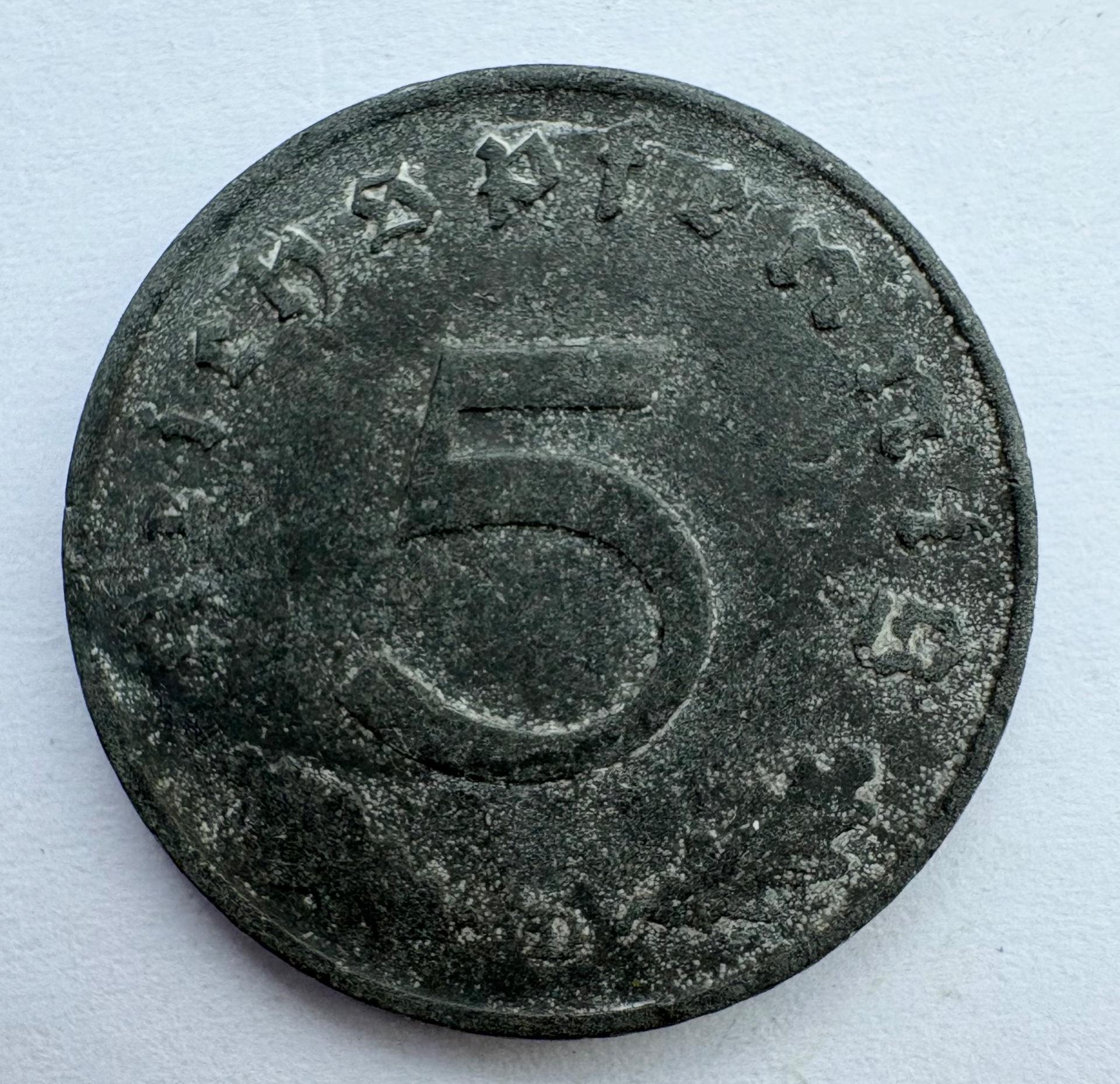 Vokietija 5 pf 1944 D