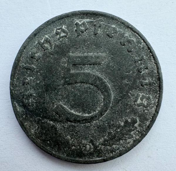 Vokietija 5 pf 1944 D