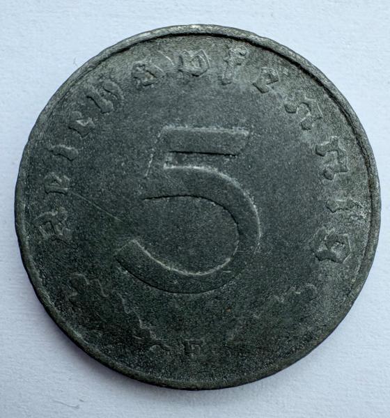 Vokietija 5 pf 1944 F 