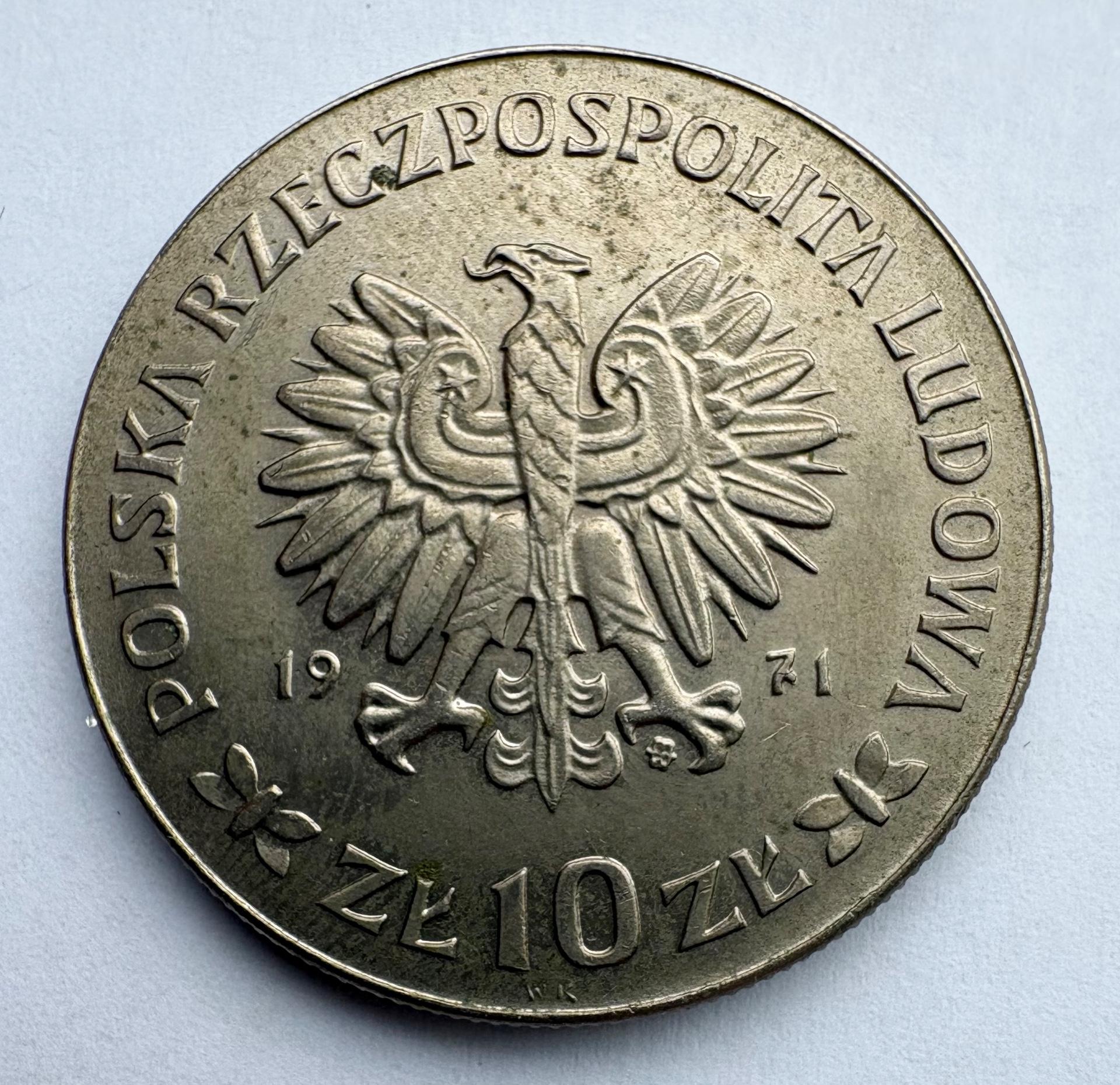 Lenkija 10 zl 1971