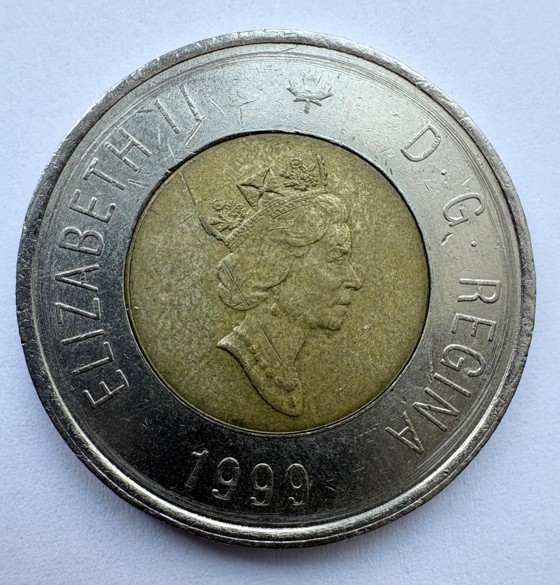 Kanada 2 doleriai 1999