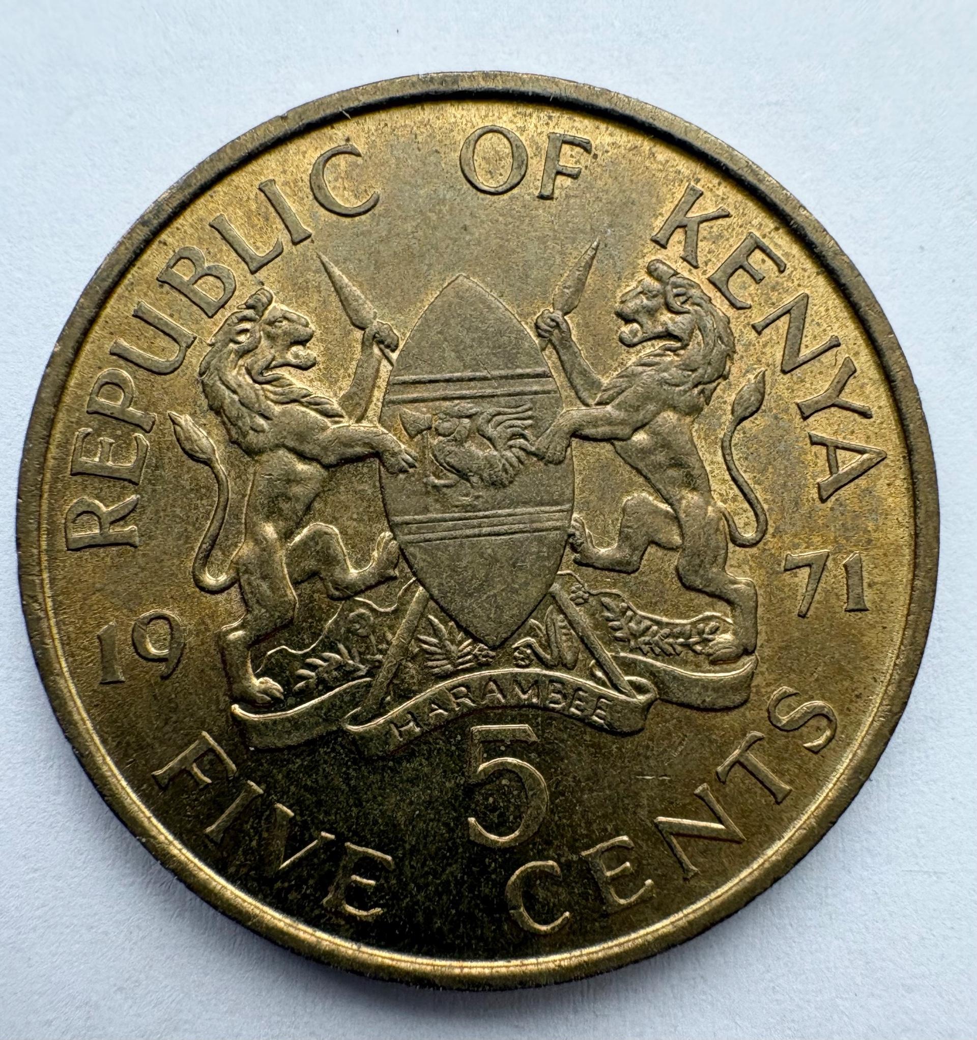 Kenija 5 c 1971