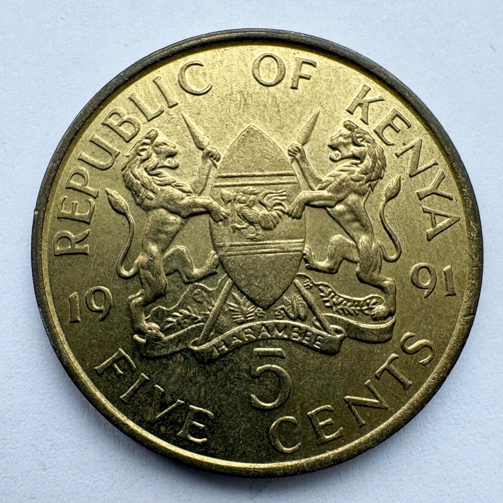 Kenija 5 c 1991