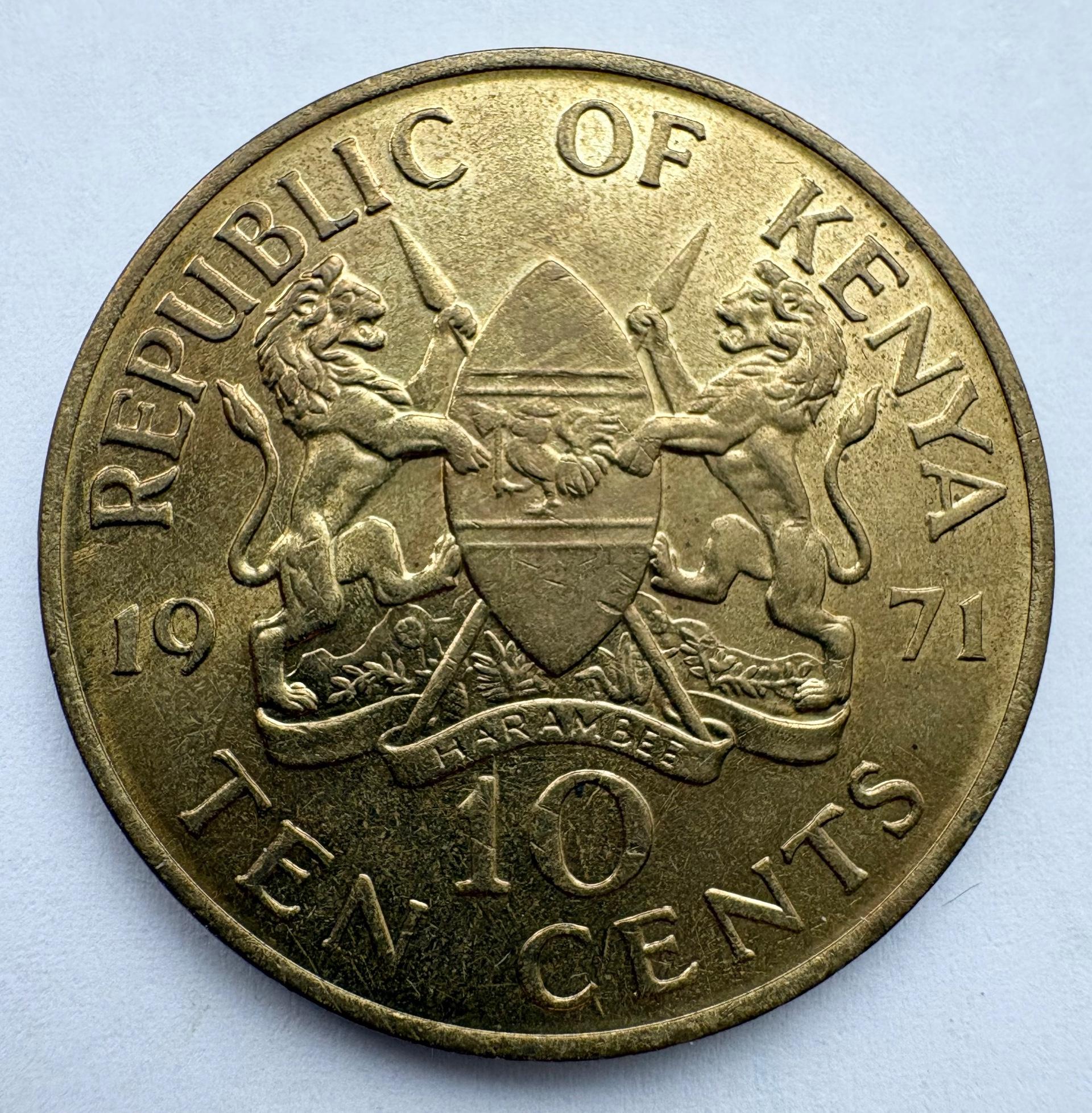 Kenija 10 c 1971