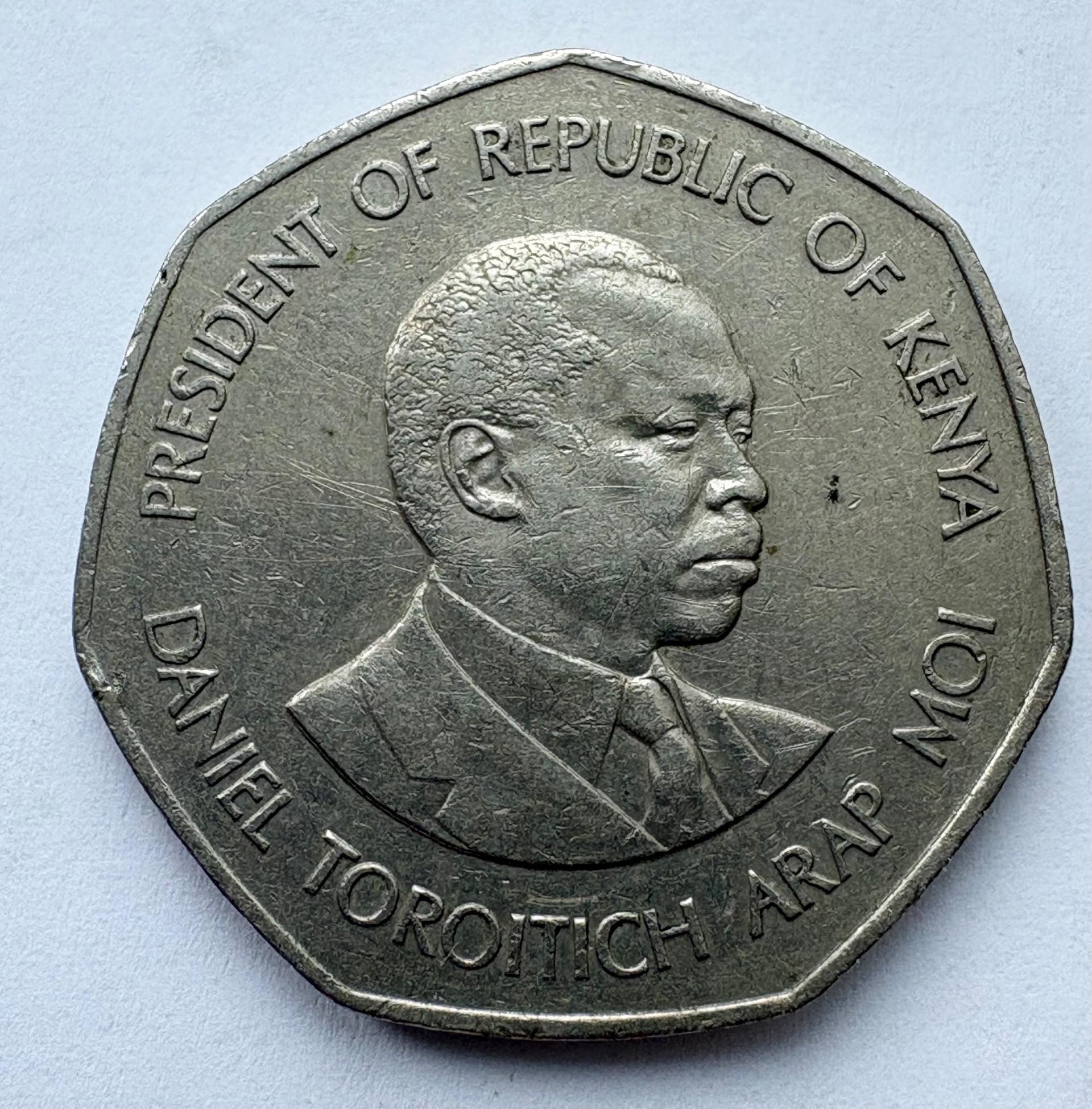Kenija 5 šilingai 1985