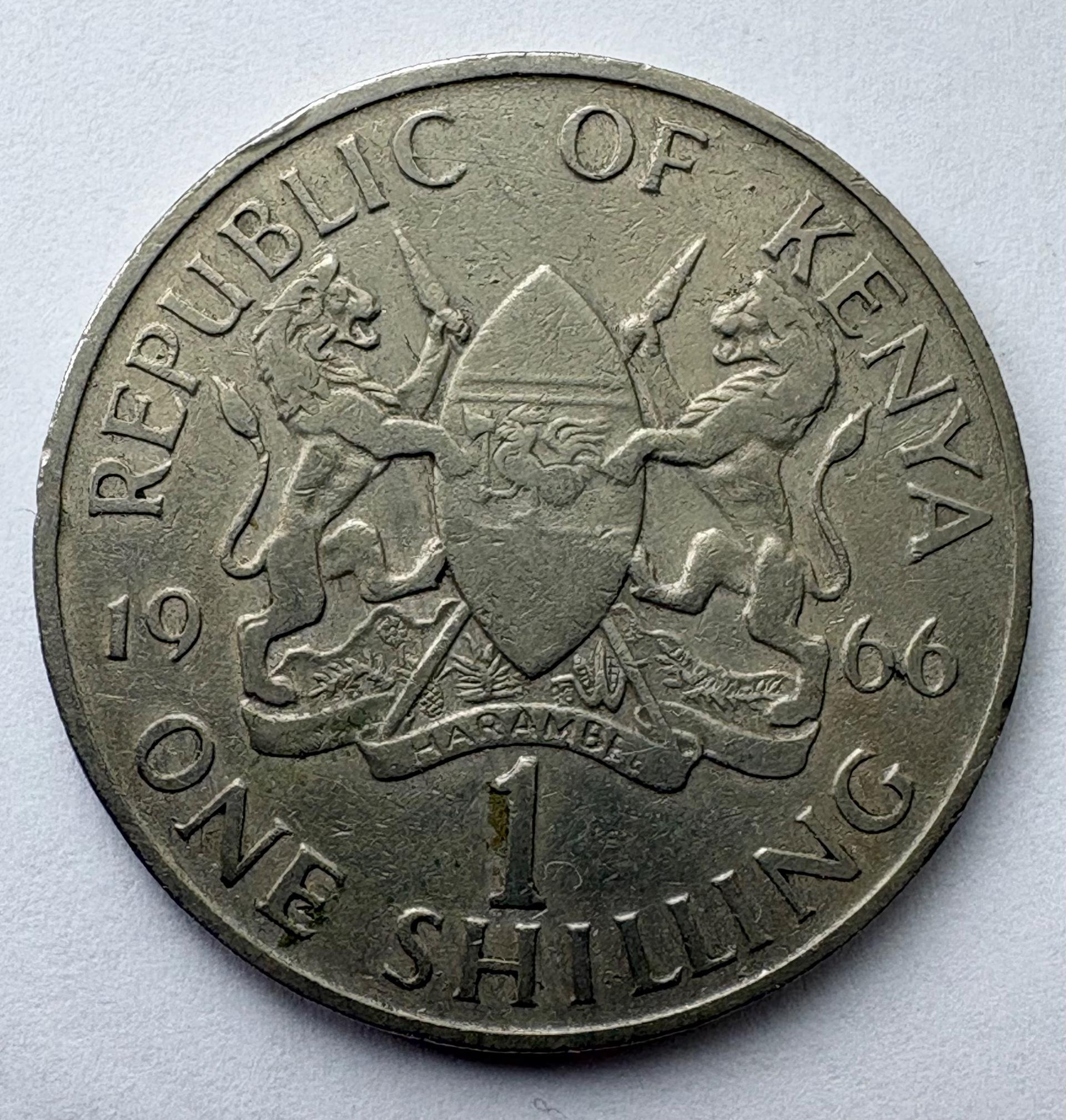 Kenija 1 šilingas 1966
