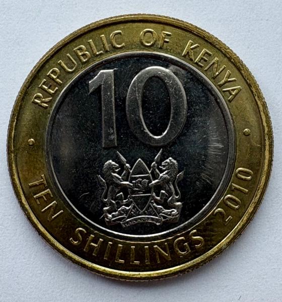 Kenija 10 šilingų 2010
