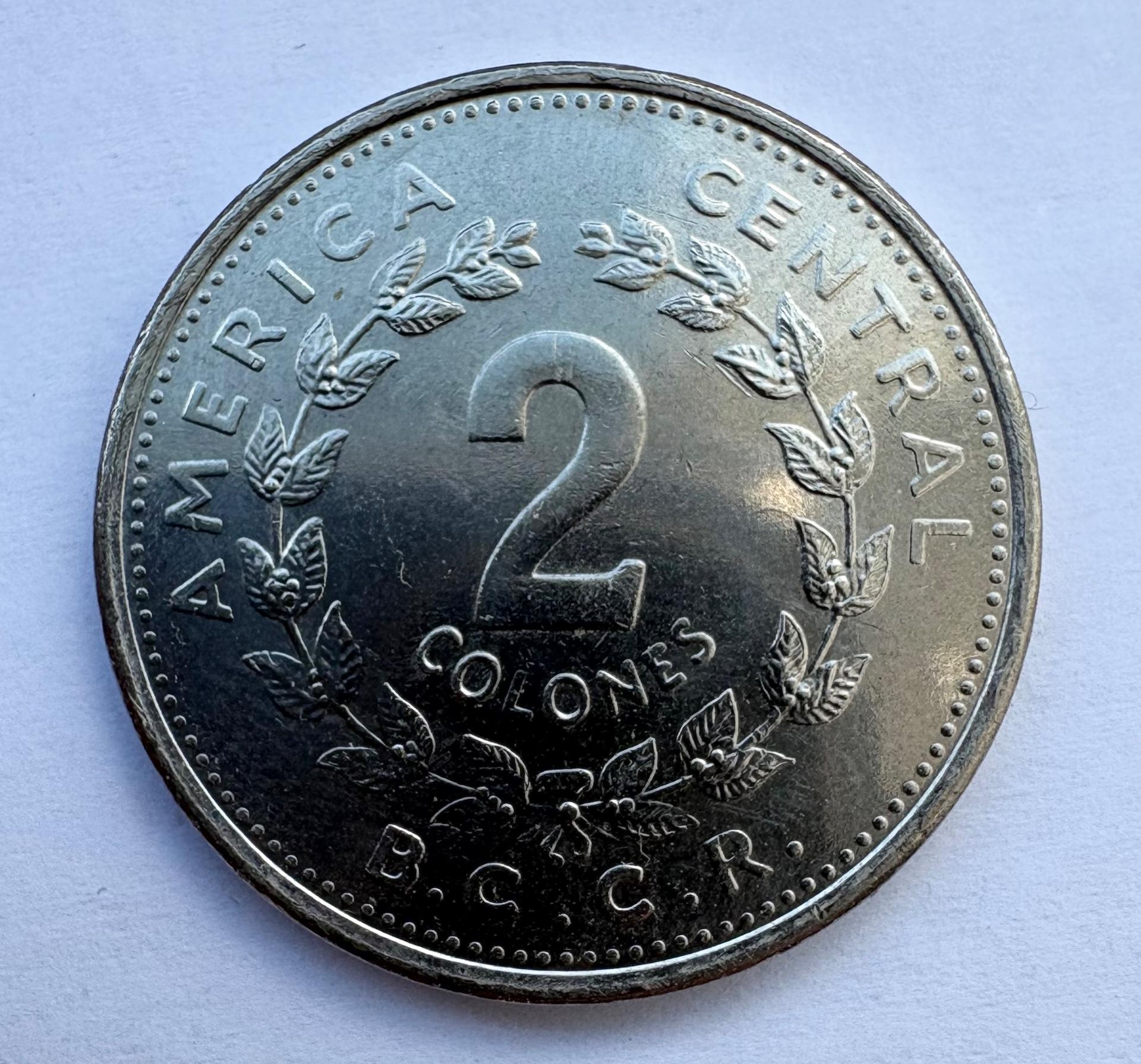 Kosta Rika 2 colones 1984