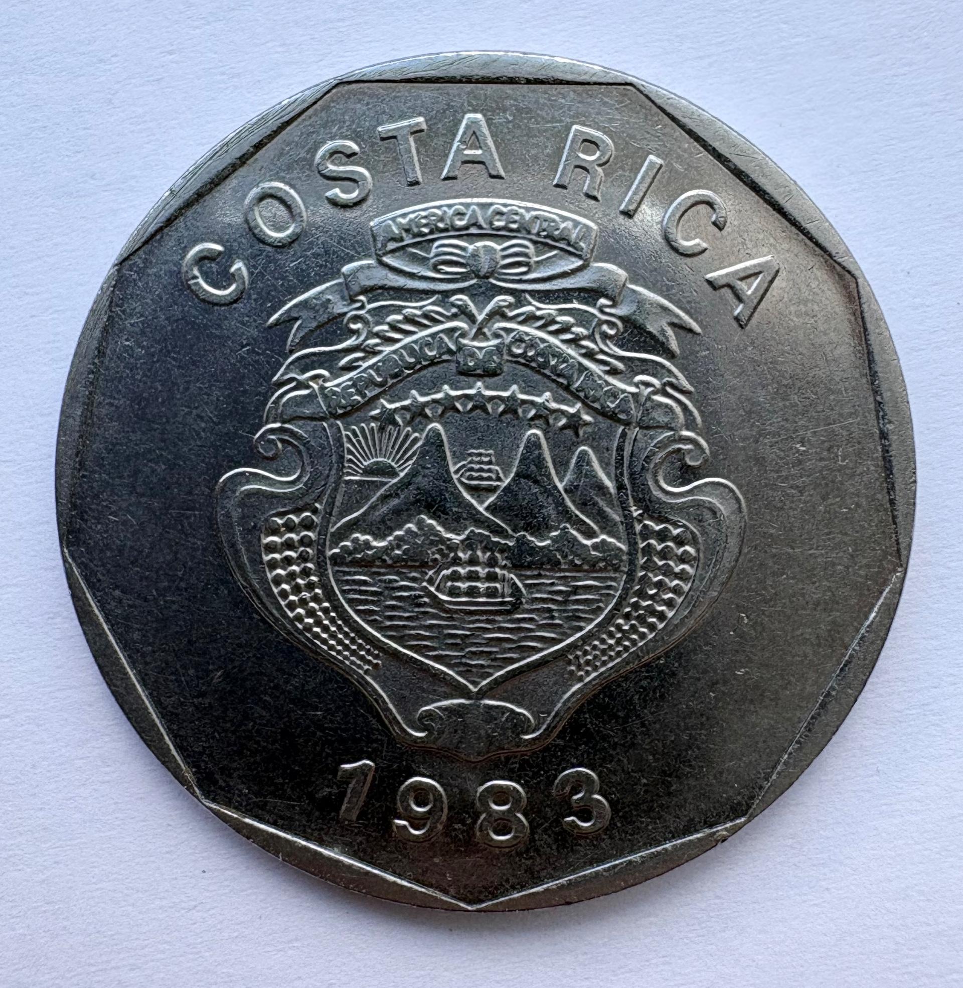 Kosta Rika 20 colones 1983