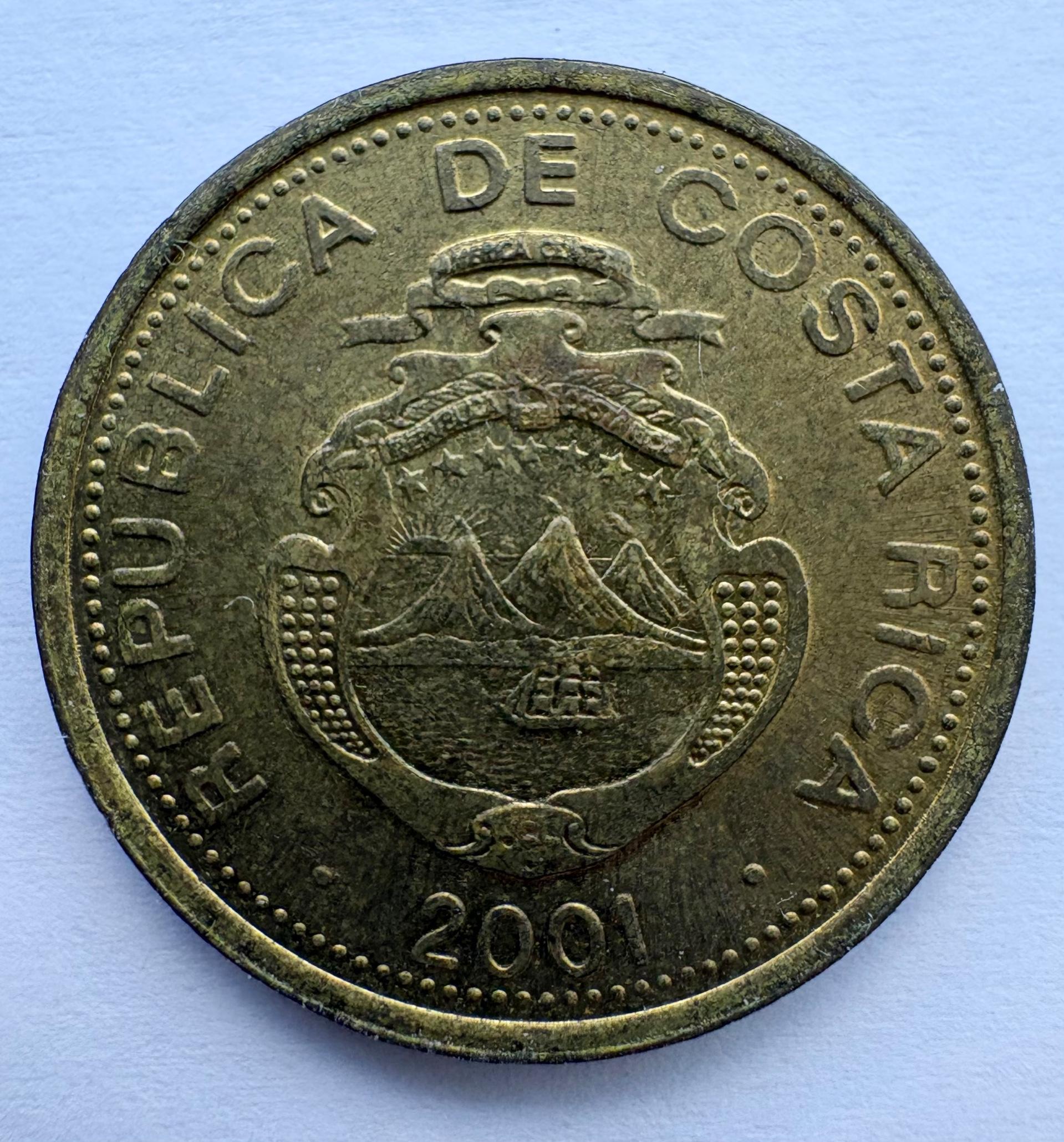 Kosta Rica 5 colones 2001
