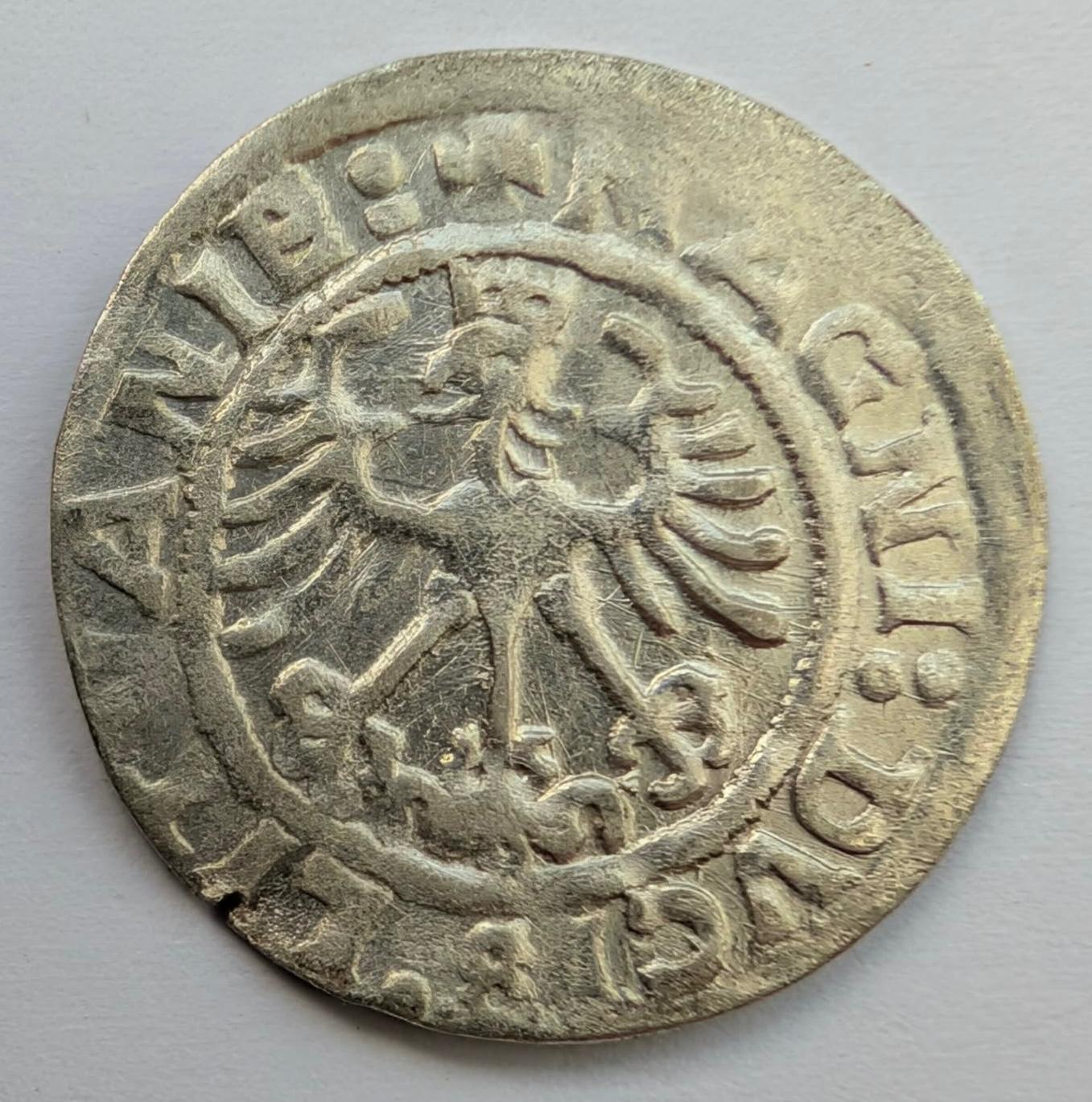 Žygimanto Senojo 1519 pusgrašis 