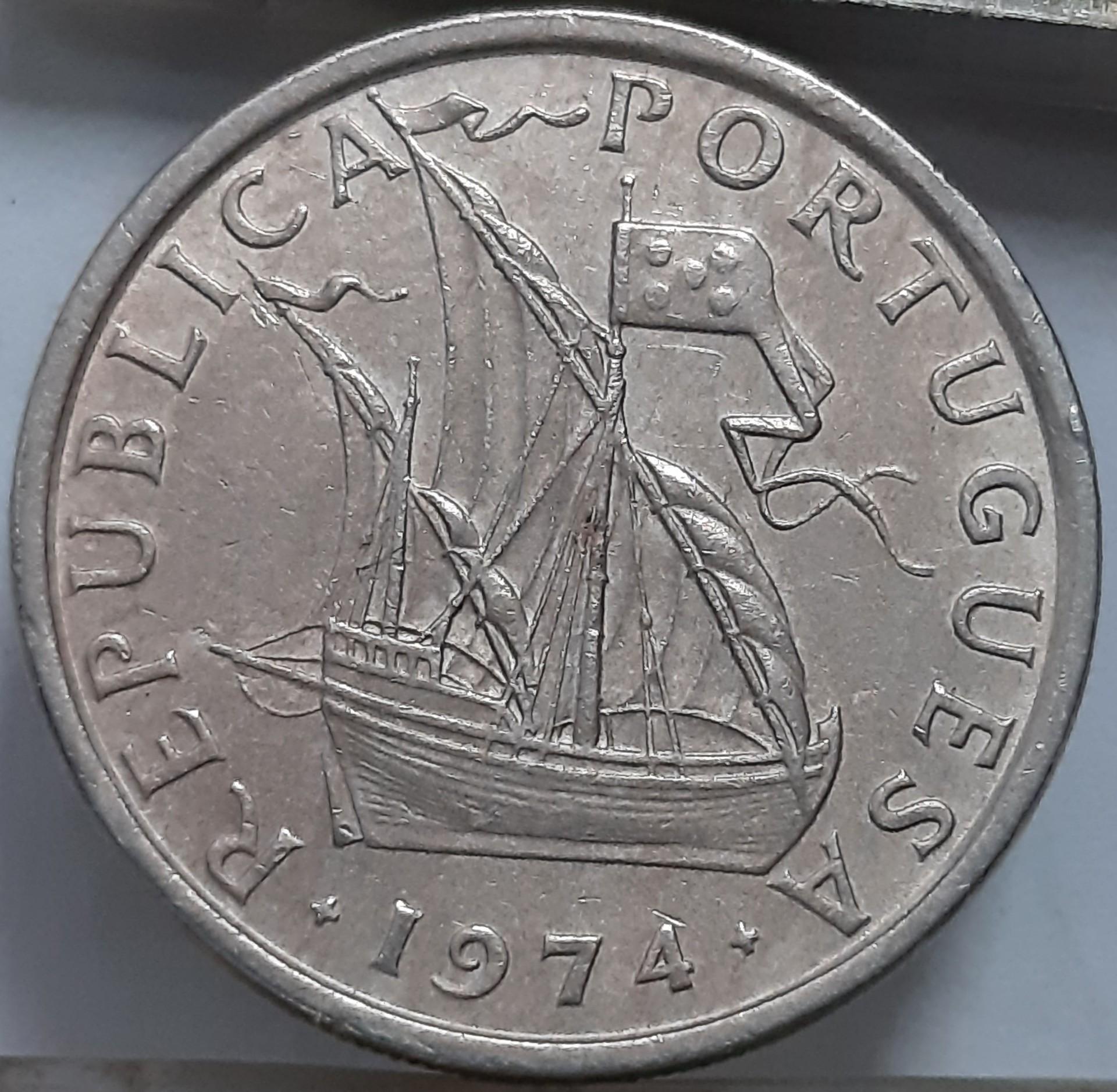 Portugalija 5 eskudai 1974 KM#591(7331)