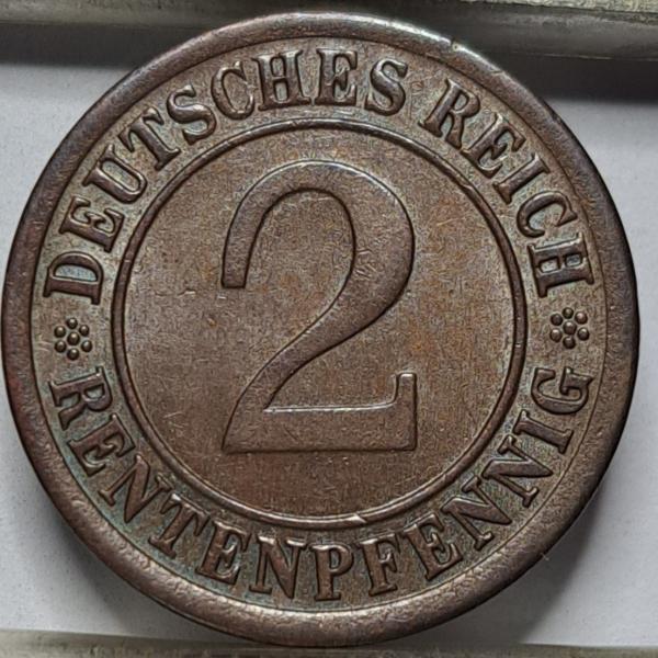 Vokietija 2 rentenpfenigai J 1924 (5813)