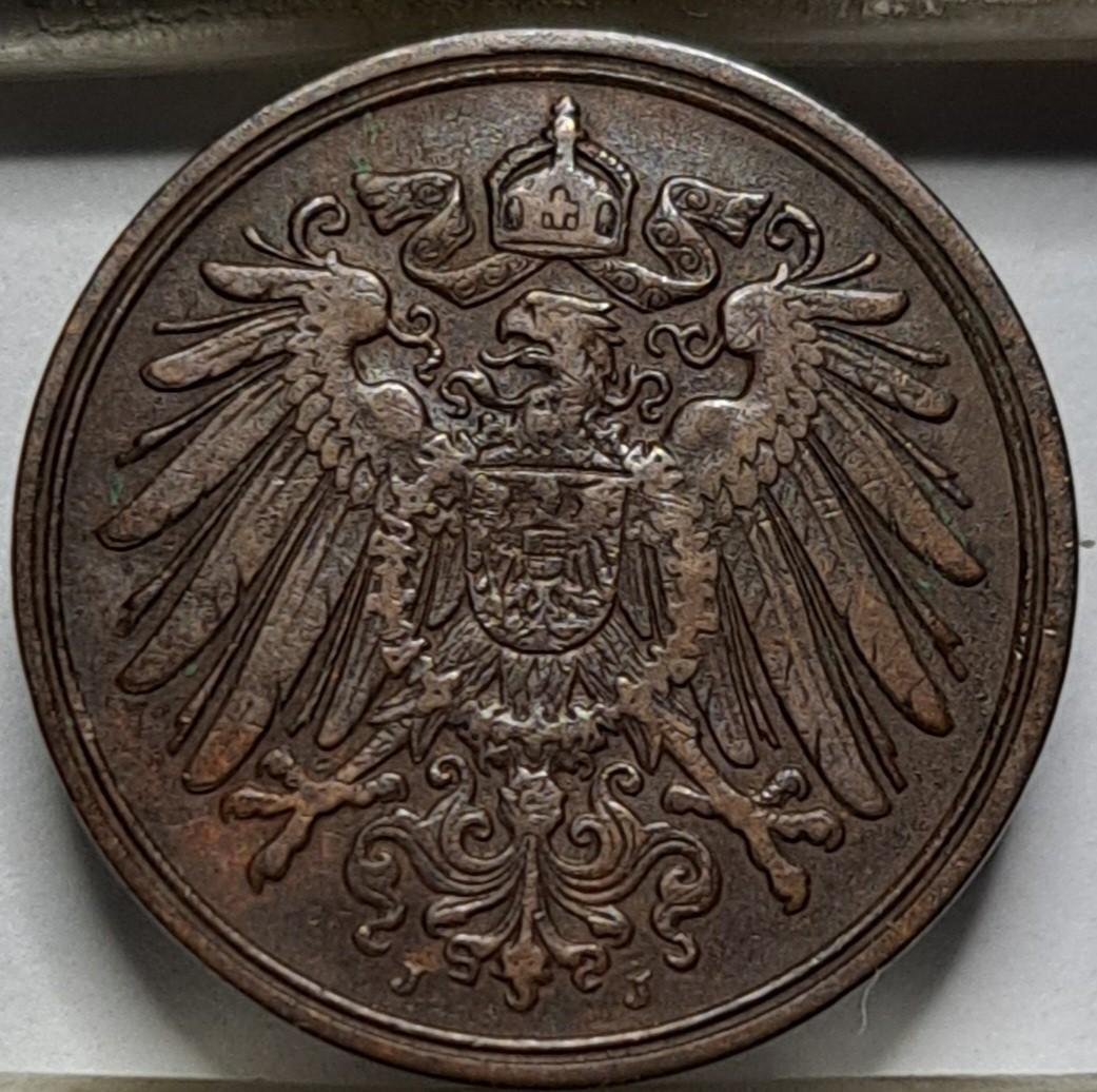Vokietija 1 pfenigas J 1910 KM#10 (7272)