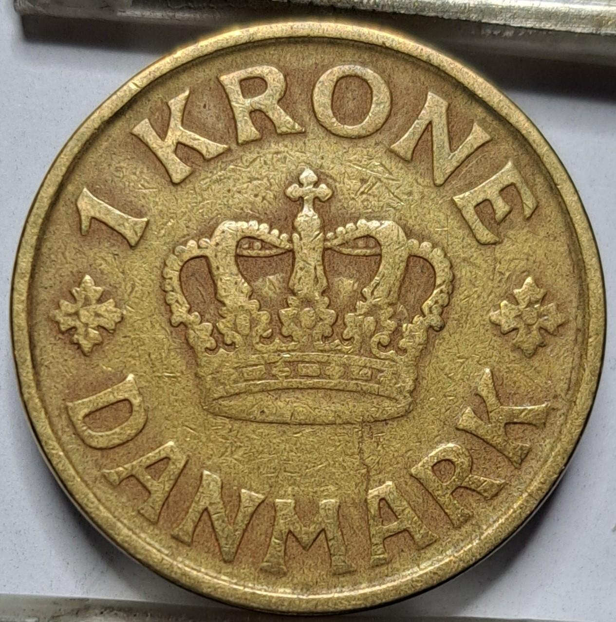 Danija 1 krona 1925 KM# 824 (6619)