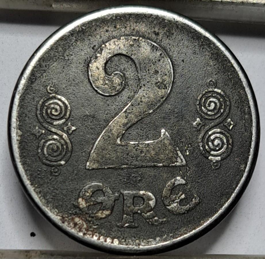 Danija 2 erės 1918 KM#813a (6621)