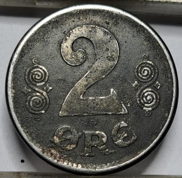 Danija 2 erės 1918 KM#813a (6621)