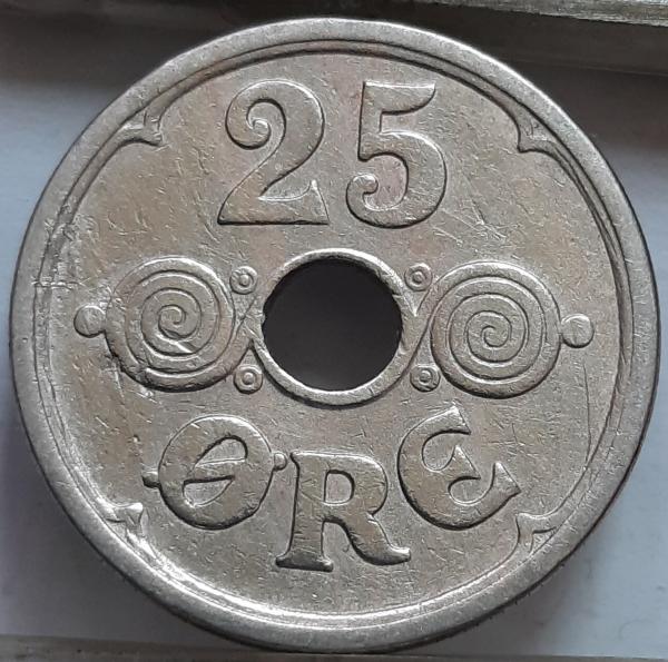 Danija 25 erės 1924 KM#823 (6629)