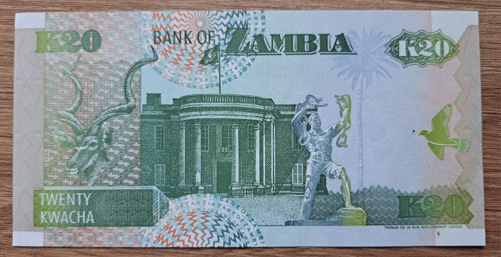Zambija 20 Kwacha 1992 N#204607 UNC (B13)