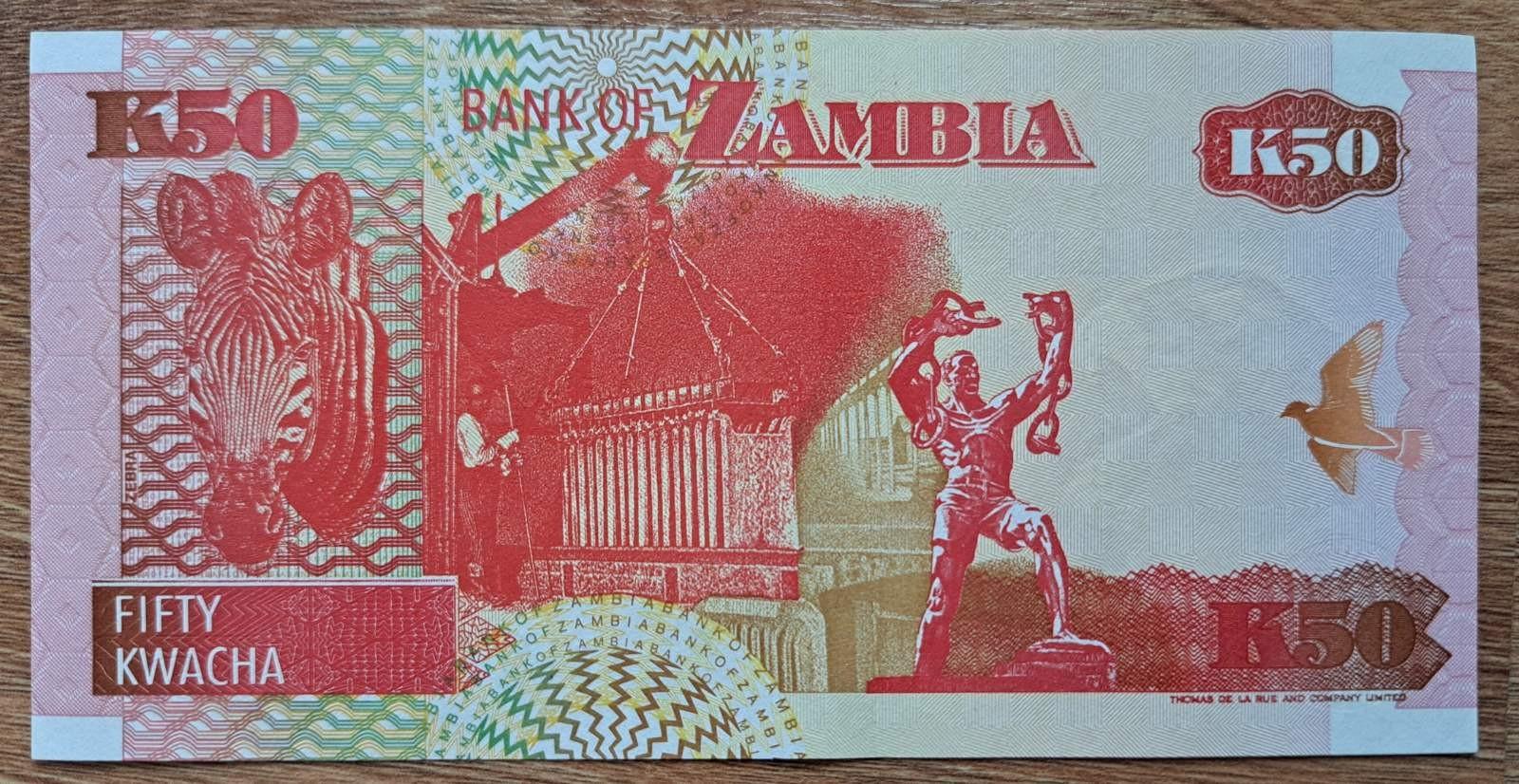 Zambija 50 Kwacha 1992 N#204046 UNC (B14)