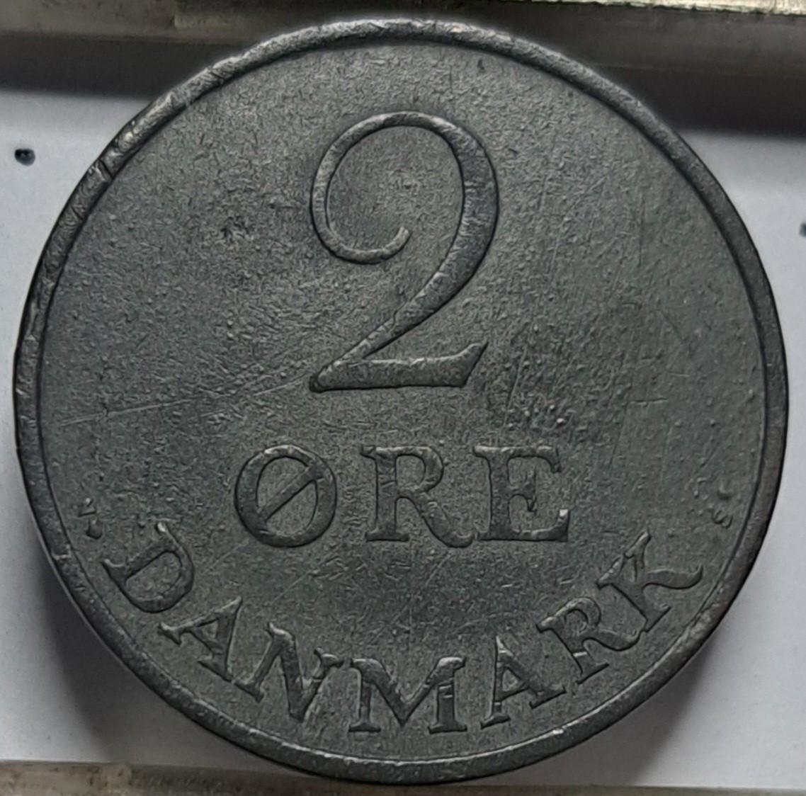 Danija 2 erės 1952 KM#830 (7392)