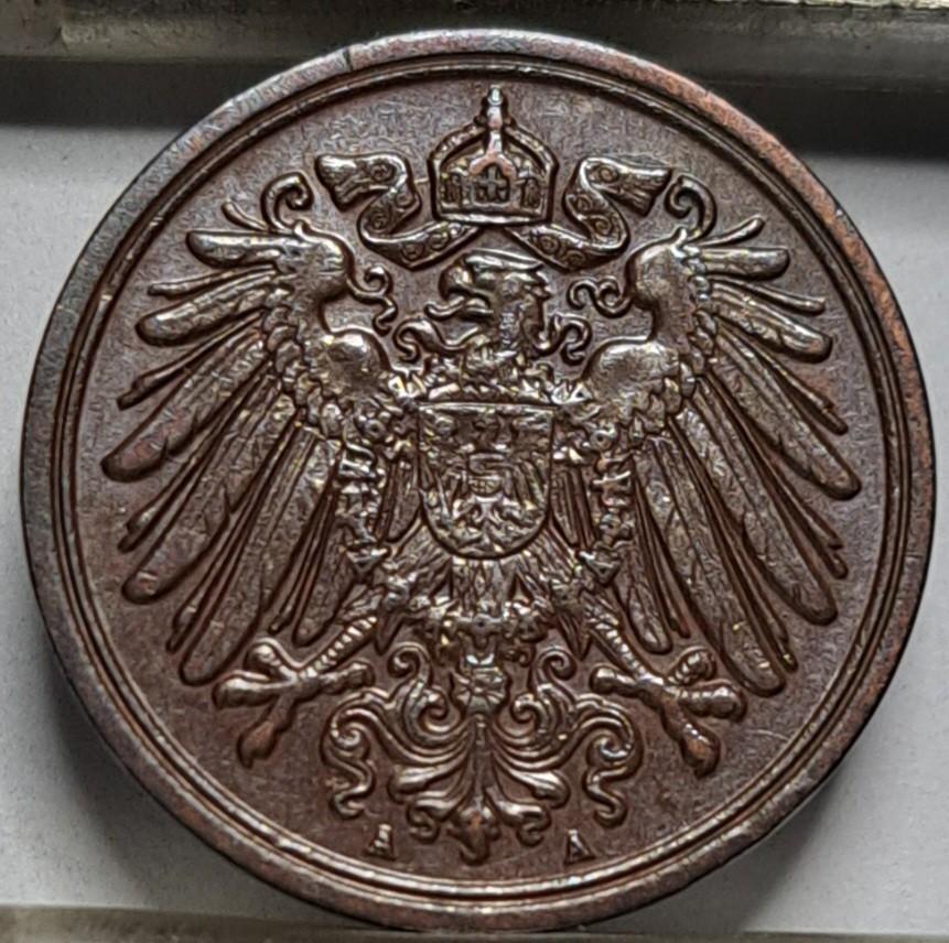 Vokietija 1 pfenigas A 1911 KM#10 (7289)