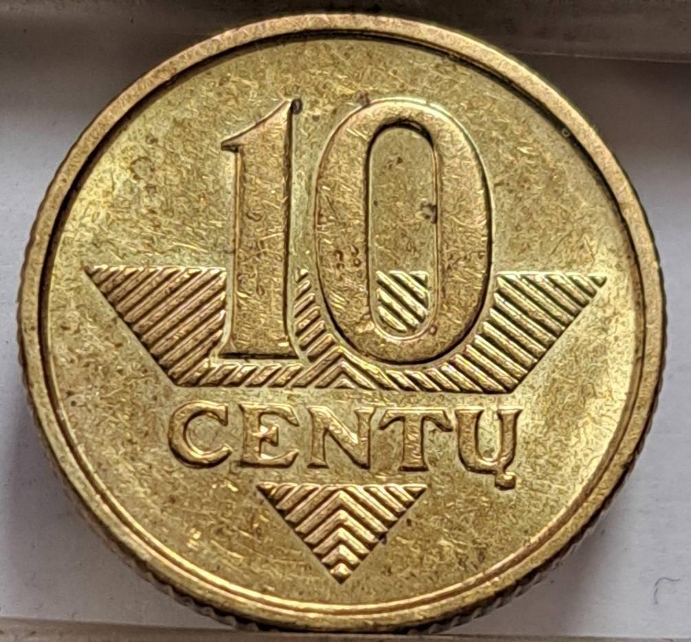 Lietuva 10 centu 2008 KM#106 (7154)