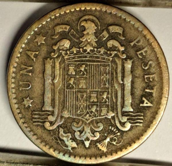Ispanija 1 peseta 1953 KM#775 (B21)