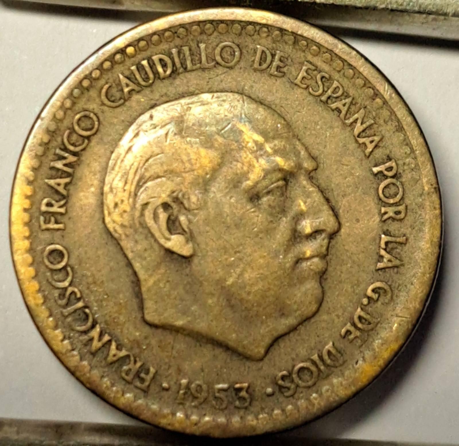Ispanija 1 peseta 1953 KM#775 (B21)
