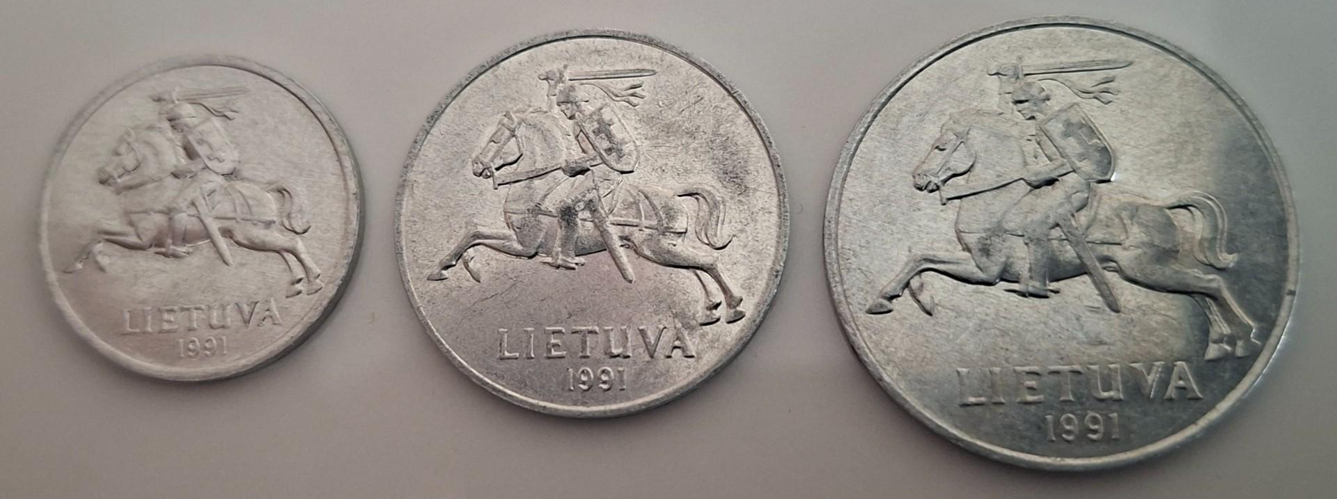 Lietuva 1 2 5 centai 1991 (C2)