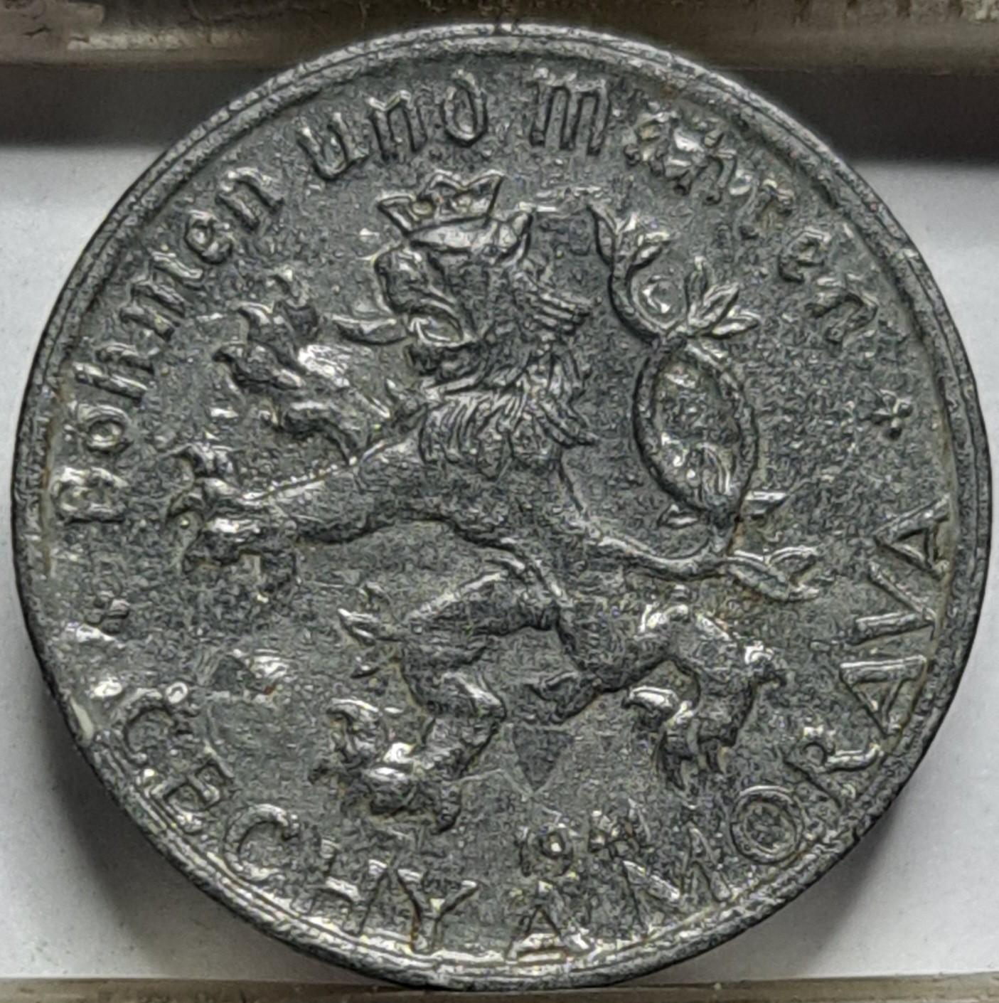 Bohemija ir Moravija 10 helerių 1941 KM#1 (7687)