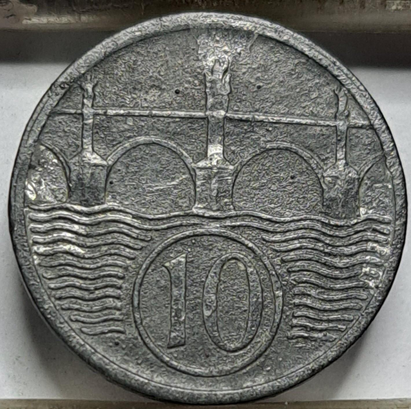 Bohemija ir Moravija 10 helerių 1941 KM#1 (7687)