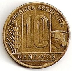 Argentina. 10 centavų ( 1943 ) VF
