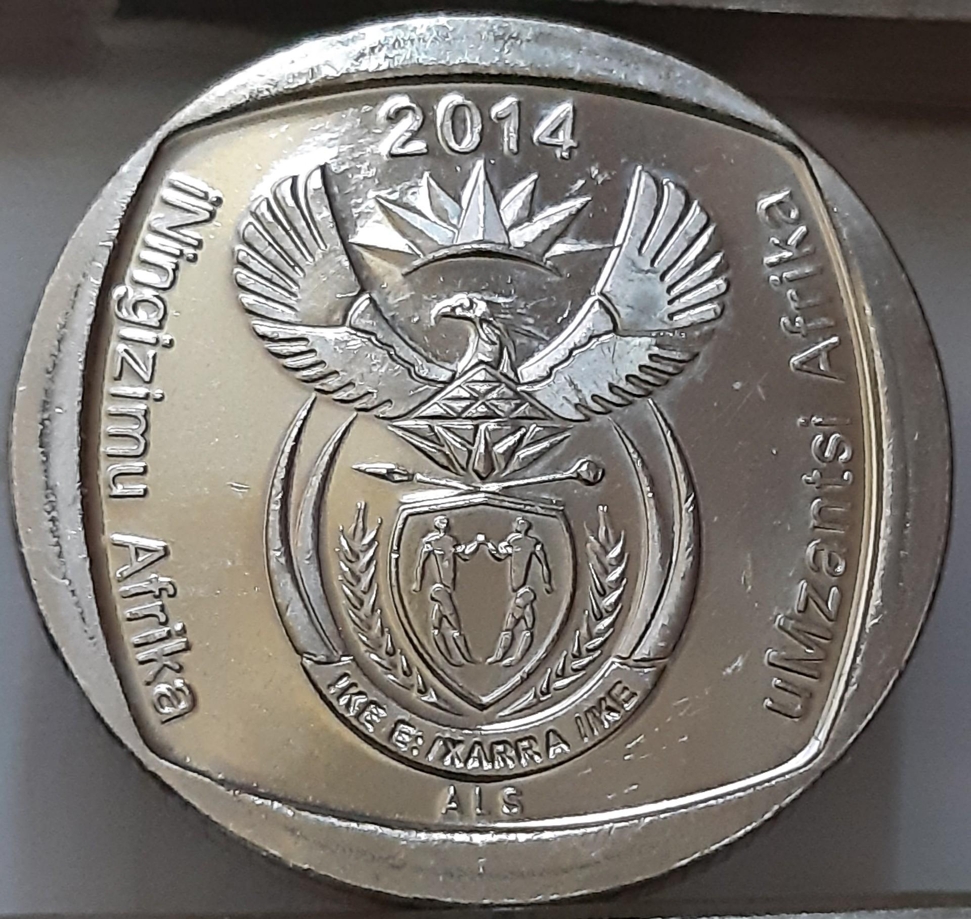 Pietų Afrika 2 randai 2014 KM#273 (7530)