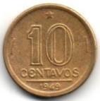 Brazilija. 10 centavų ( 1948 ) XF