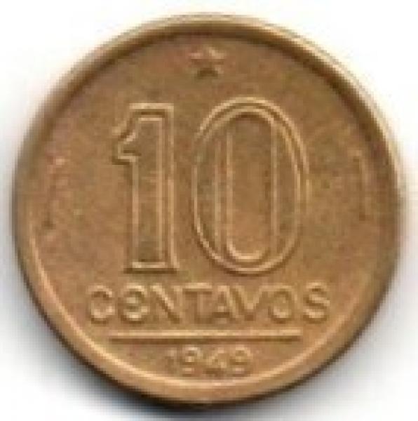 Kupčius aukcionas - Brazilija. 10 centavų ( 1948 ) XF