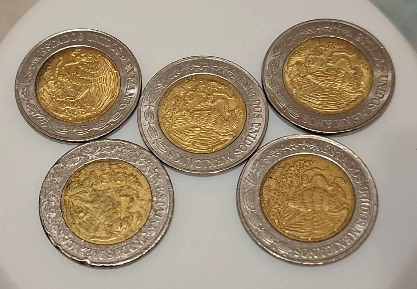 Meksika 5 monetos 1 Peso 2015-2019 KM#603 (C7)