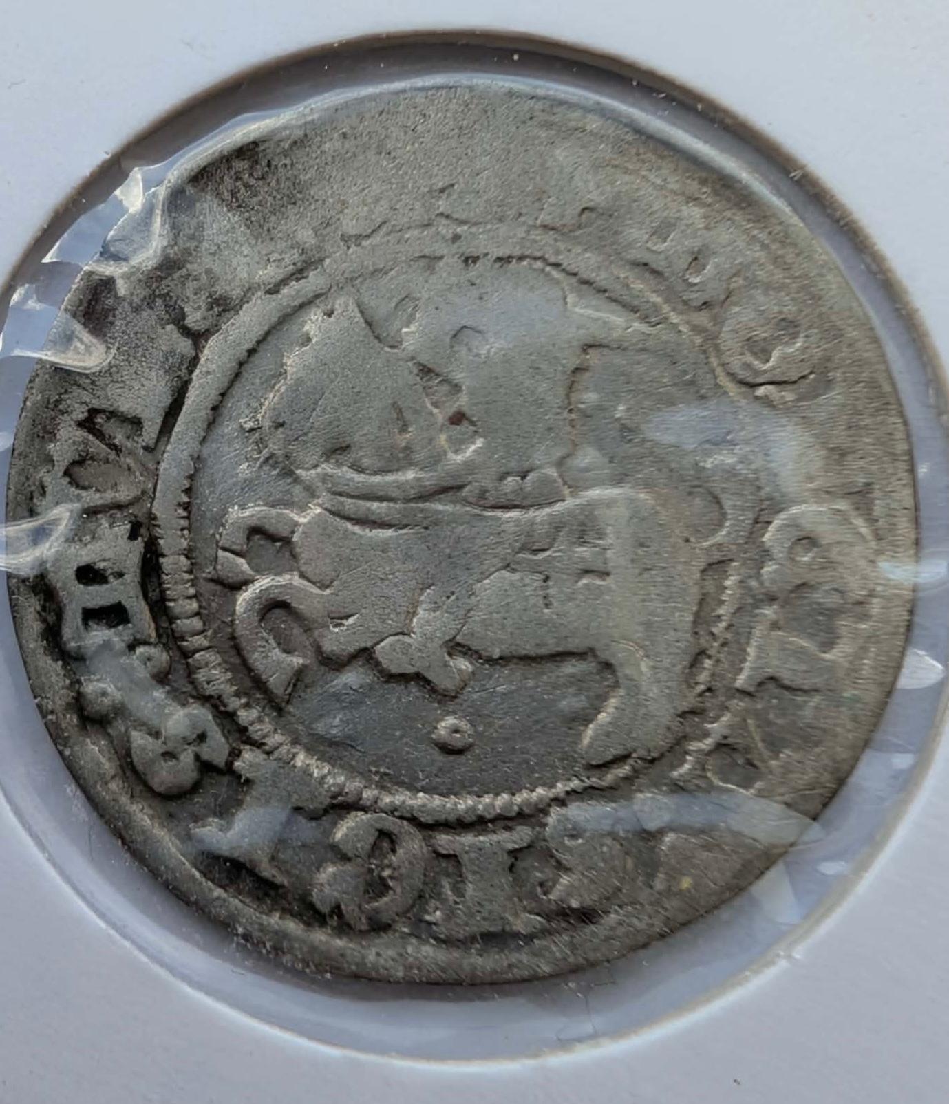 Retas Žygimanto Senojo 1516 pusgrašis 